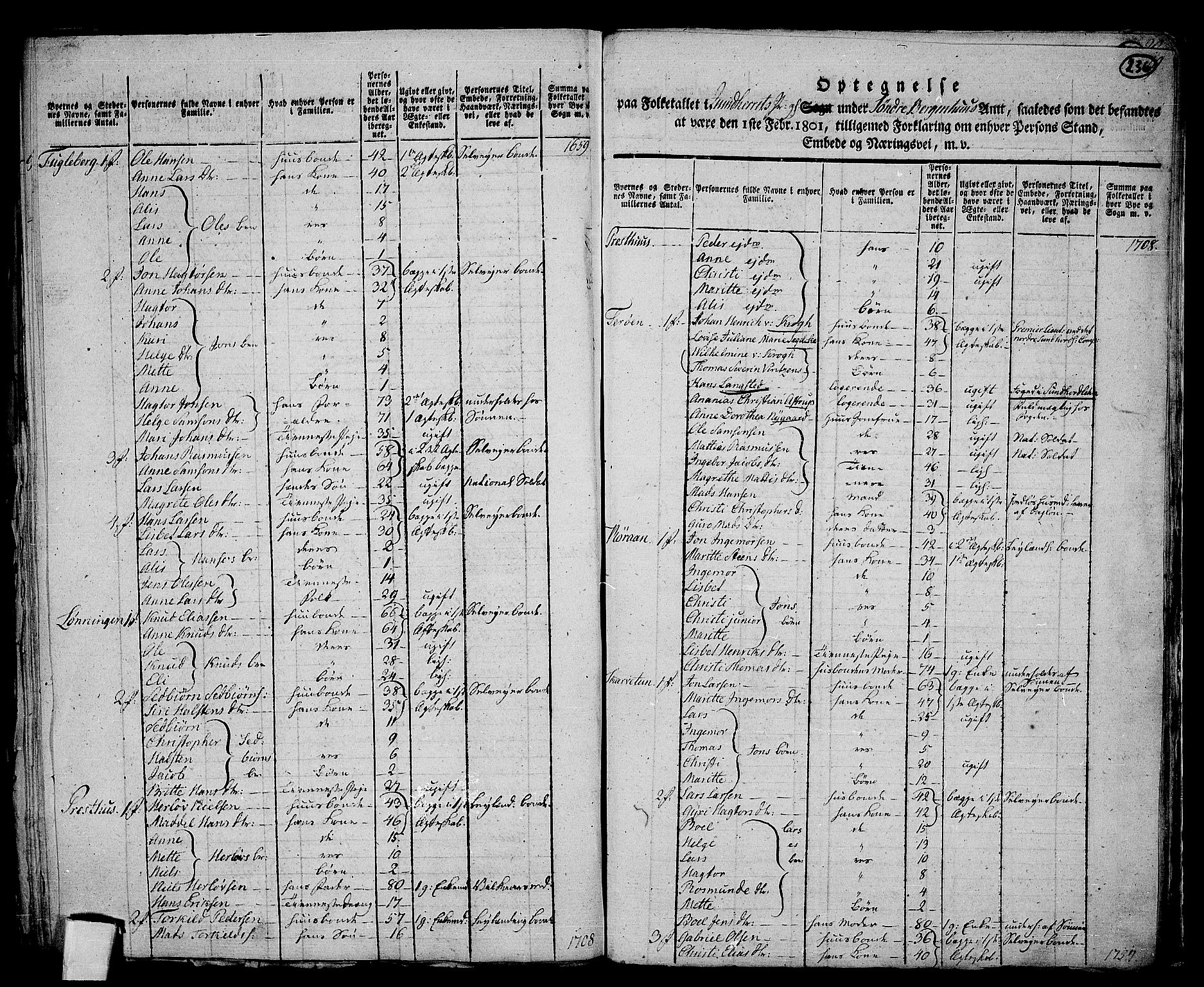 RA, 1801 census for 1224P Kvinnherad, 1801, p. 235b-236a