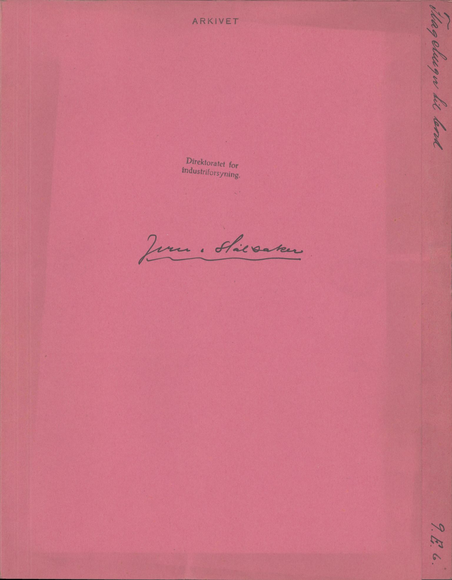 Direktoratet for industriforsyning, Sekretariatet, RA/S-4153/D/Df/L0055: 9. Metallkontoret, 1940-1945, p. 980