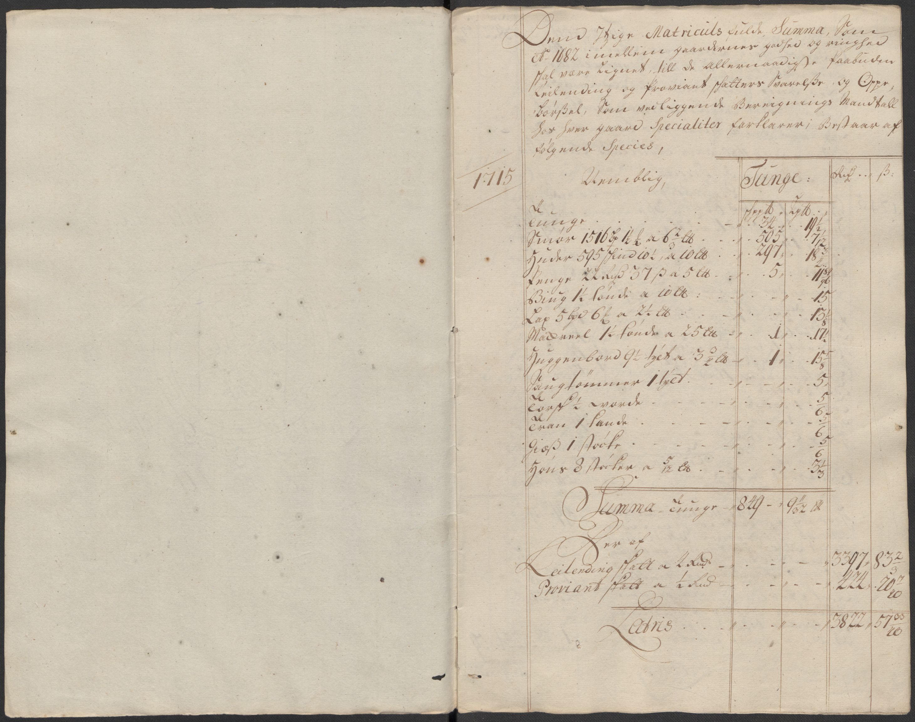 Rentekammeret inntil 1814, Reviderte regnskaper, Fogderegnskap, AV/RA-EA-4092/R33/L1986: Fogderegnskap Larvik grevskap, 1714-1715, p. 428