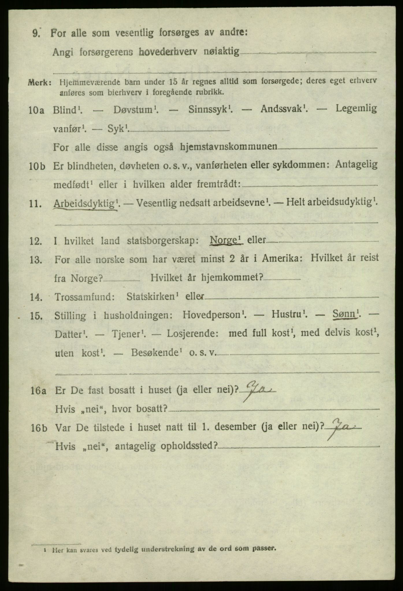 SAB, 1920 census for Nord-Vågsøy, 1920, p. 857