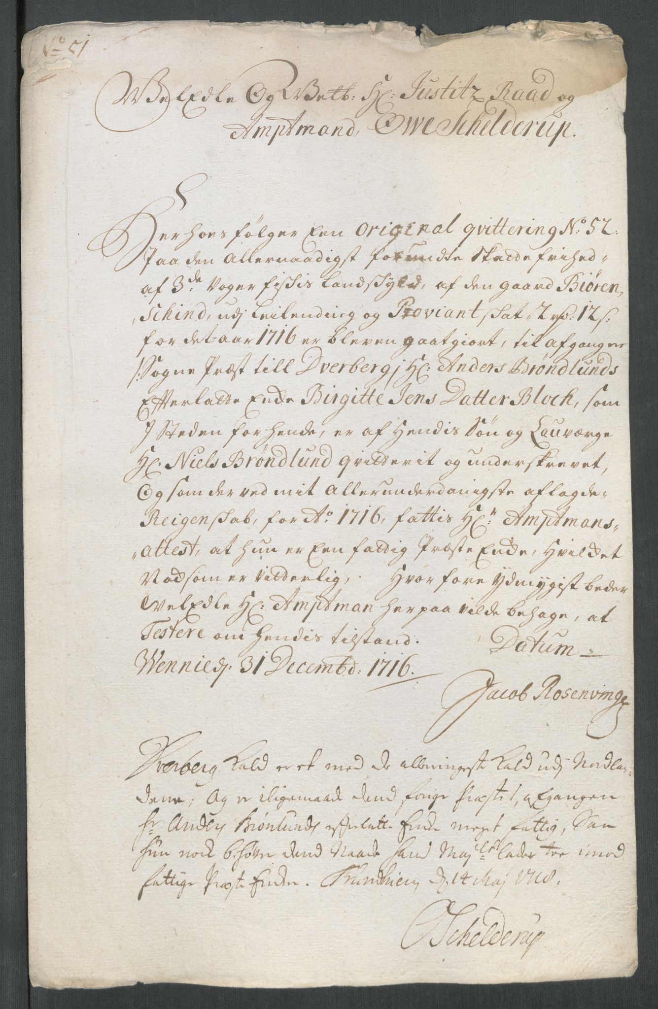 Rentekammeret inntil 1814, Reviderte regnskaper, Fogderegnskap, AV/RA-EA-4092/R67/L4682: Fogderegnskap Vesterålen, Andenes og Lofoten, 1716, p. 268