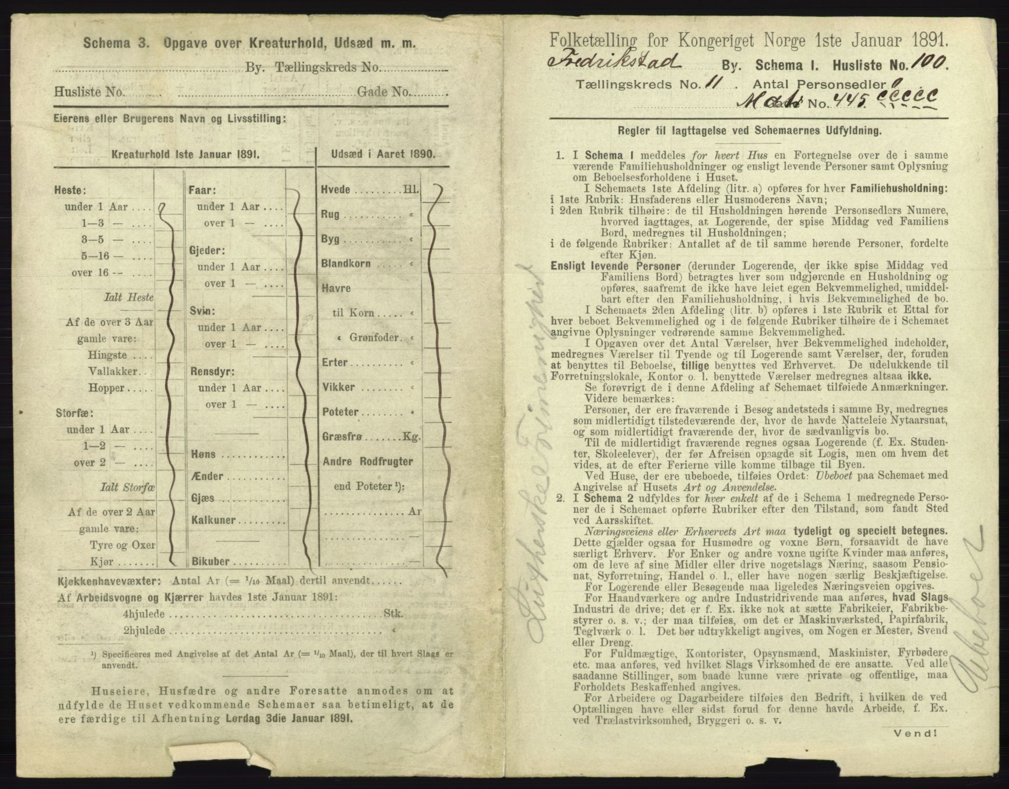 RA, 1891 census for 0103 Fredrikstad, 1891, p. 2286