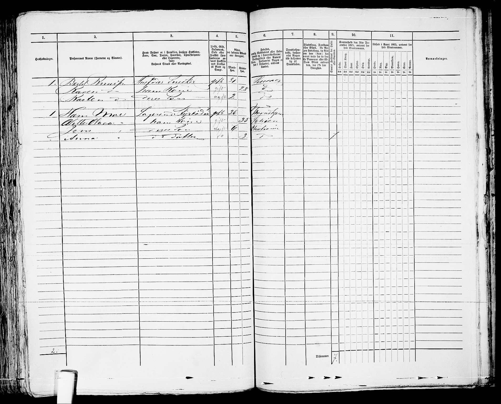 RA, 1865 census for Risør/Risør, 1865, p. 279