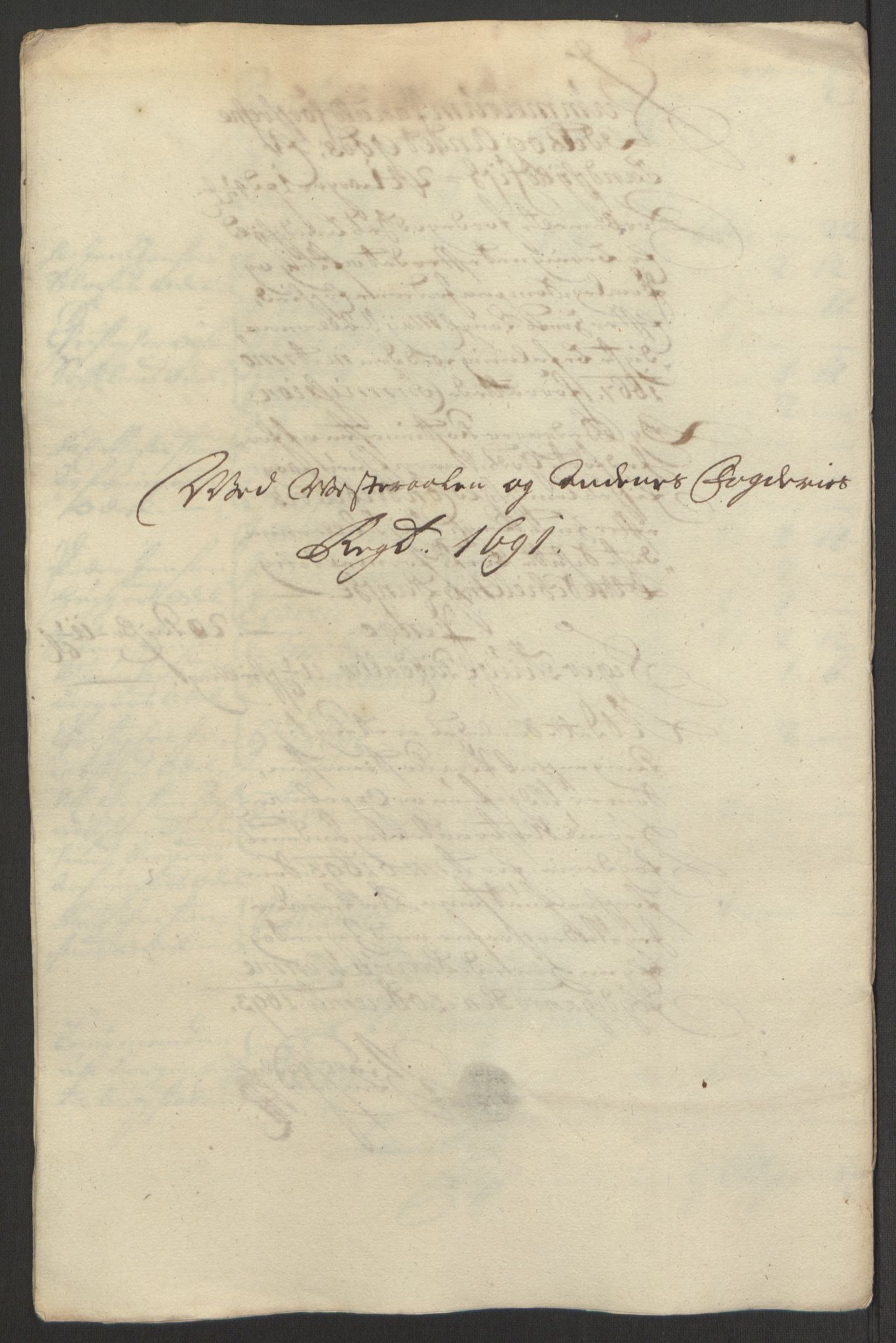 Rentekammeret inntil 1814, Reviderte regnskaper, Fogderegnskap, RA/EA-4092/R67/L4676: Fogderegnskap Vesterålen, Andenes og Lofoten, 1691-1693, p. 278