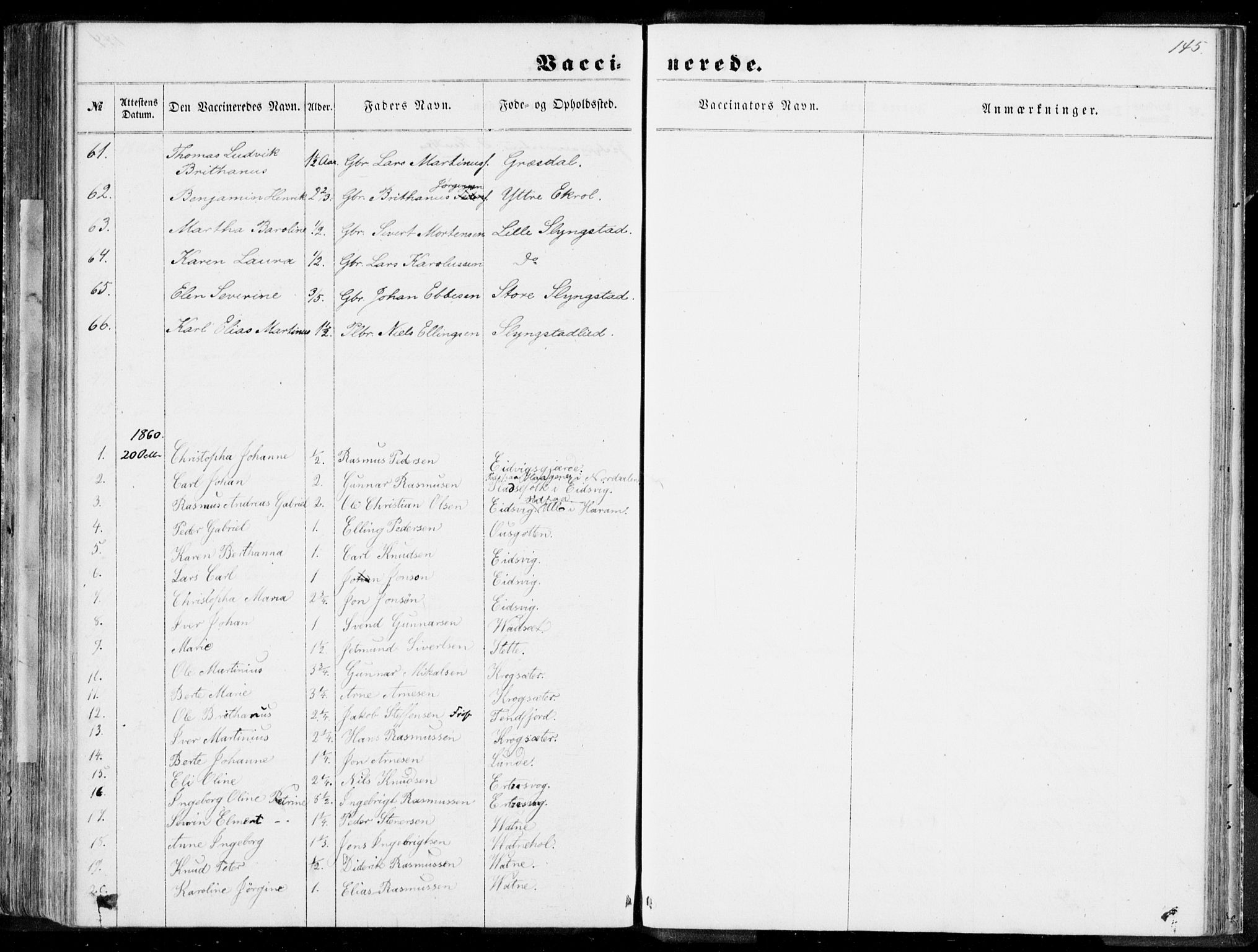 Ministerialprotokoller, klokkerbøker og fødselsregistre - Møre og Romsdal, AV/SAT-A-1454/524/L0354: Parish register (official) no. 524A06, 1857-1863, p. 145