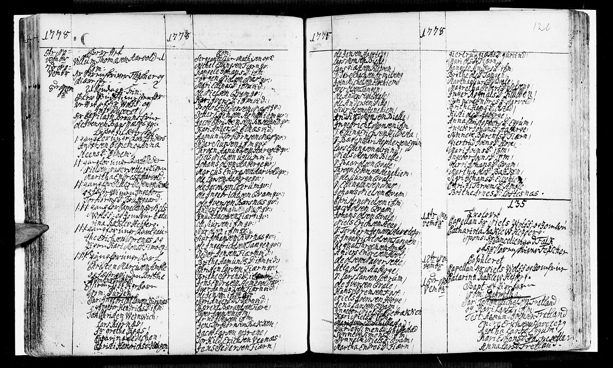 Sogndal sokneprestembete, SAB/A-81301/H/Haa/Haaa/L0005: Parish register (official) no. A 5, 1768-1782, p. 126