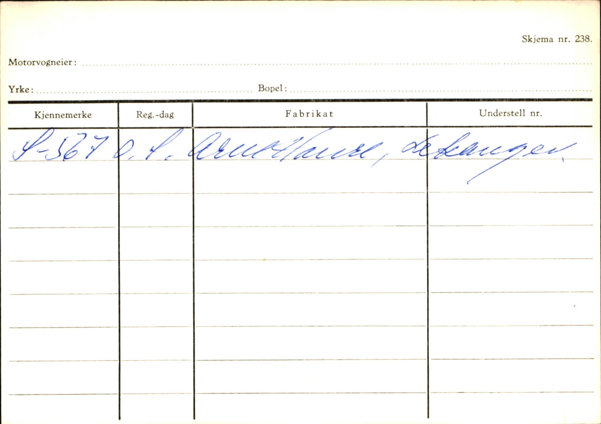 Statens vegvesen, Sogn og Fjordane vegkontor, SAB/A-5301/4/F/L0125: Eigarregister Sogndal V-Å. Aurland A-Å. Fjaler A-N, 1945-1975, p. 214