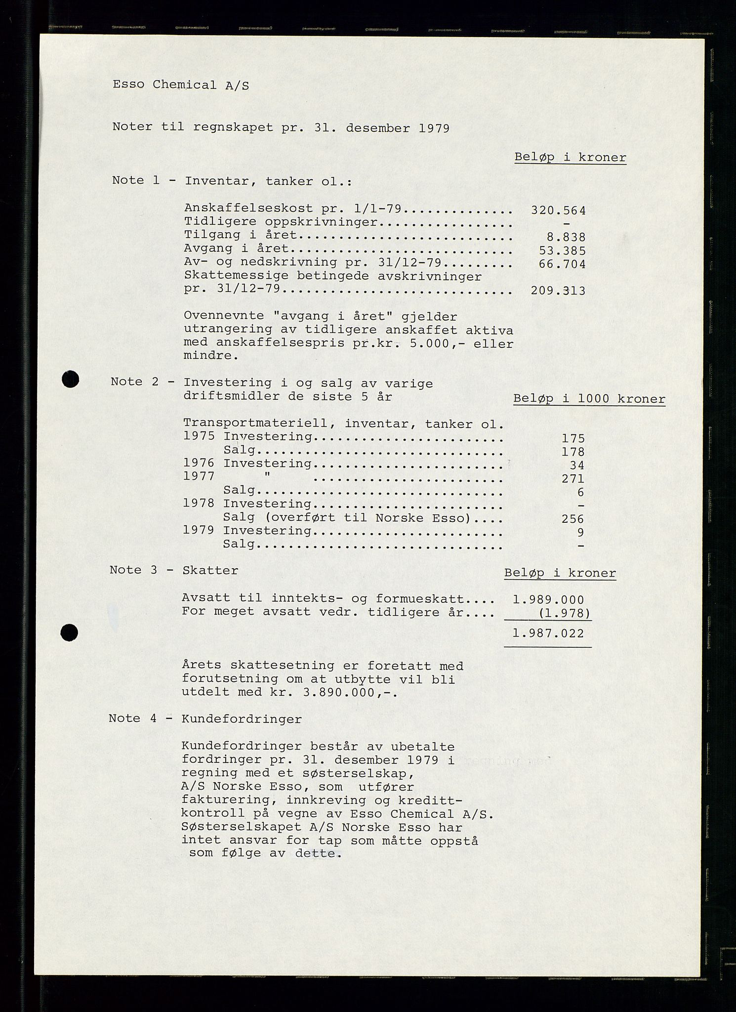 PA 1538 - Exxon Chemical Norge A/S, AV/SAST-A-101958/A/Aa/L0001/0003: Generalforsamlinger og styreprotokoller / Generalforsamlinger, 1980-1982