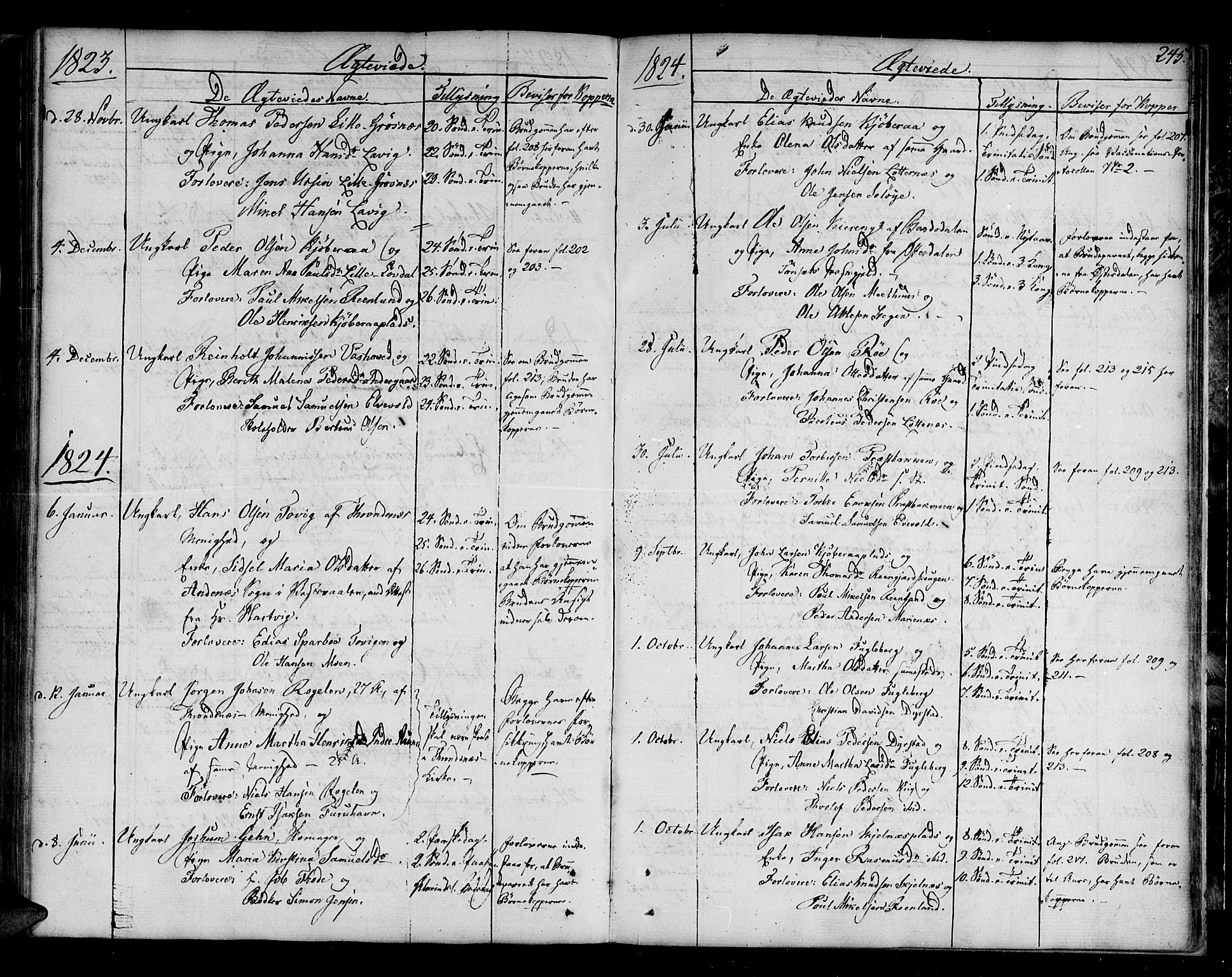 Ibestad sokneprestembete, SATØ/S-0077/H/Ha/Haa/L0004kirke: Parish register (official) no. 4, 1801-1824, p. 245