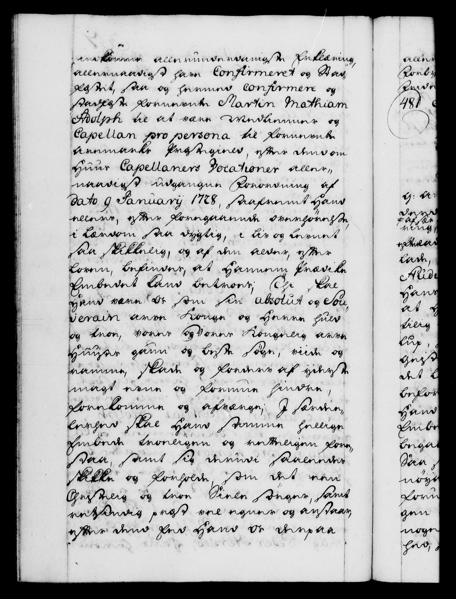 Danske Kanselli 1572-1799, AV/RA-EA-3023/F/Fc/Fca/Fcaa/L0028: Norske registre, 1733-1734, p. 351b