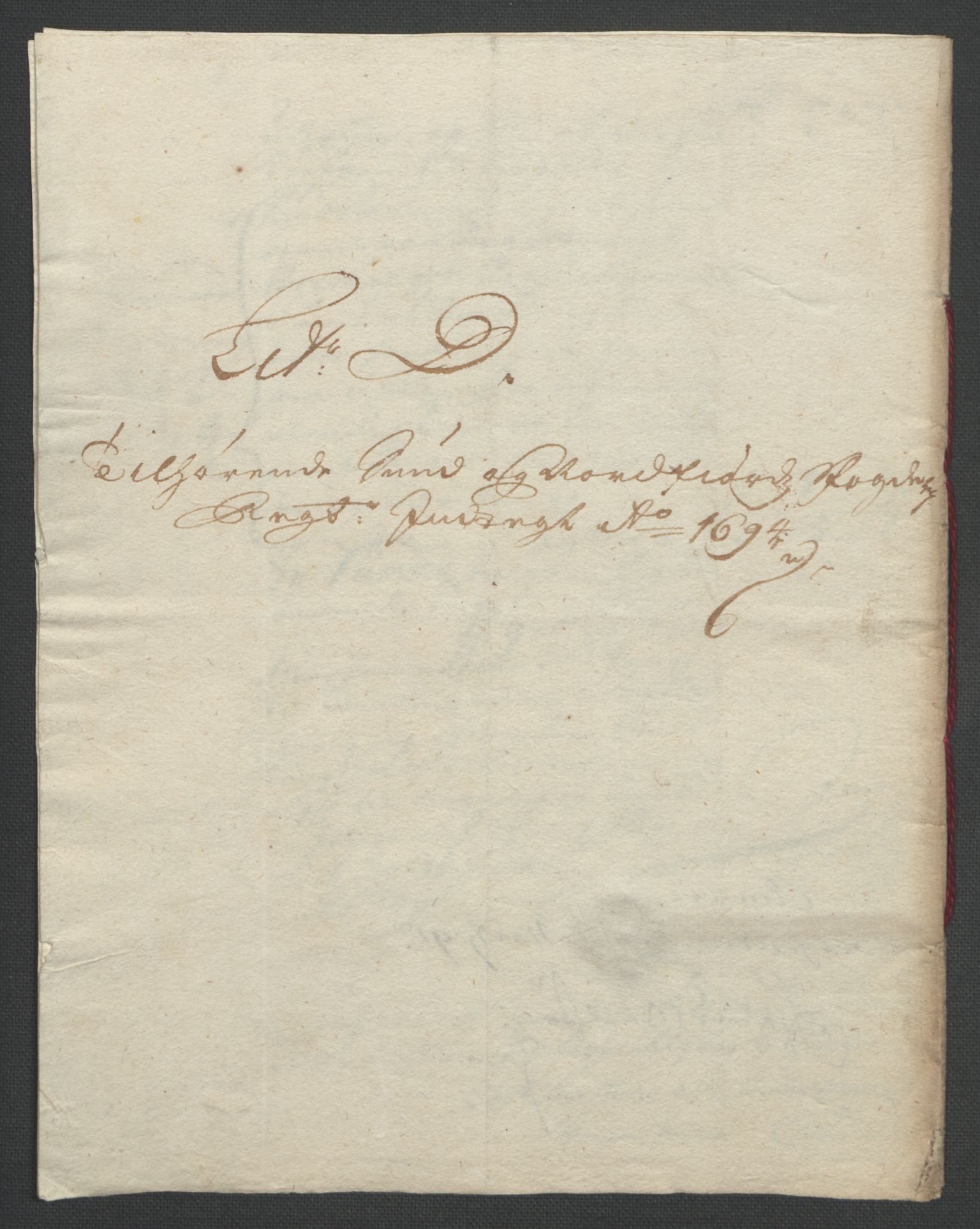 Rentekammeret inntil 1814, Reviderte regnskaper, Fogderegnskap, AV/RA-EA-4092/R53/L3421: Fogderegnskap Sunn- og Nordfjord, 1693-1694, p. 321
