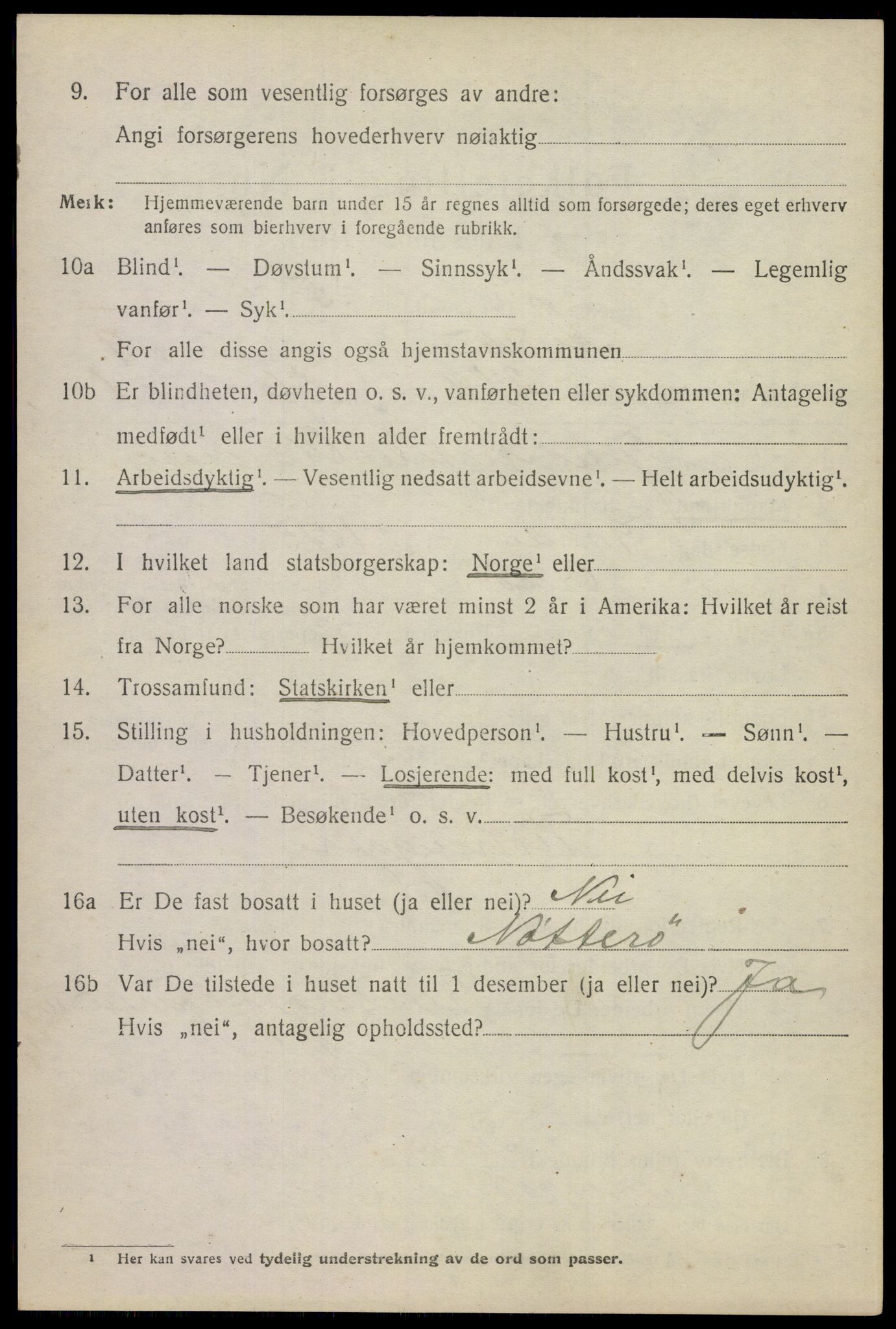 SAKO, 1920 census for Andebu, 1920, p. 4077