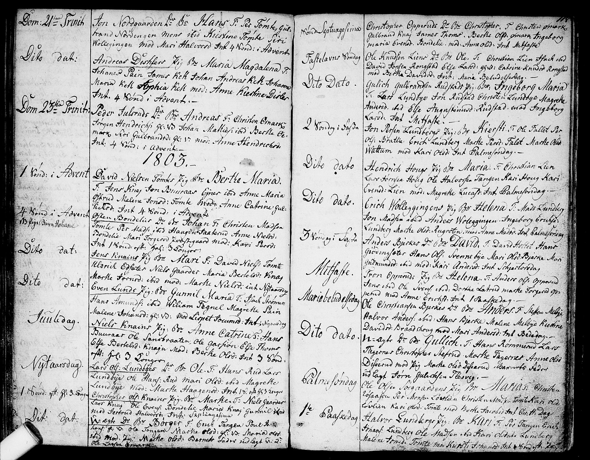 Hurdal prestekontor Kirkebøker, AV/SAO-A-10889/F/Fa/L0001: Parish register (official) no. I 1, 1777-1812, p. 118