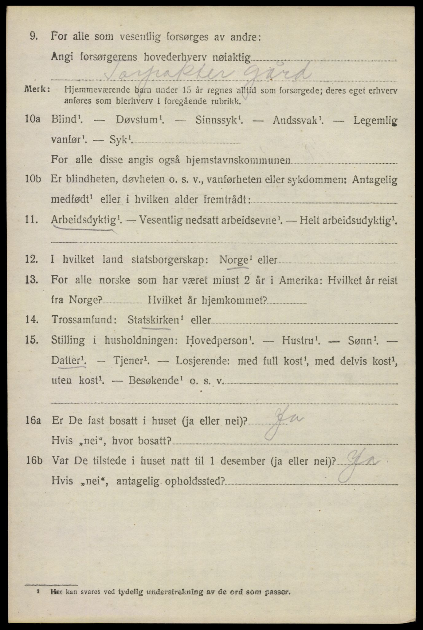 SAO, 1920 census for Skiptvet, 1920, p. 3724