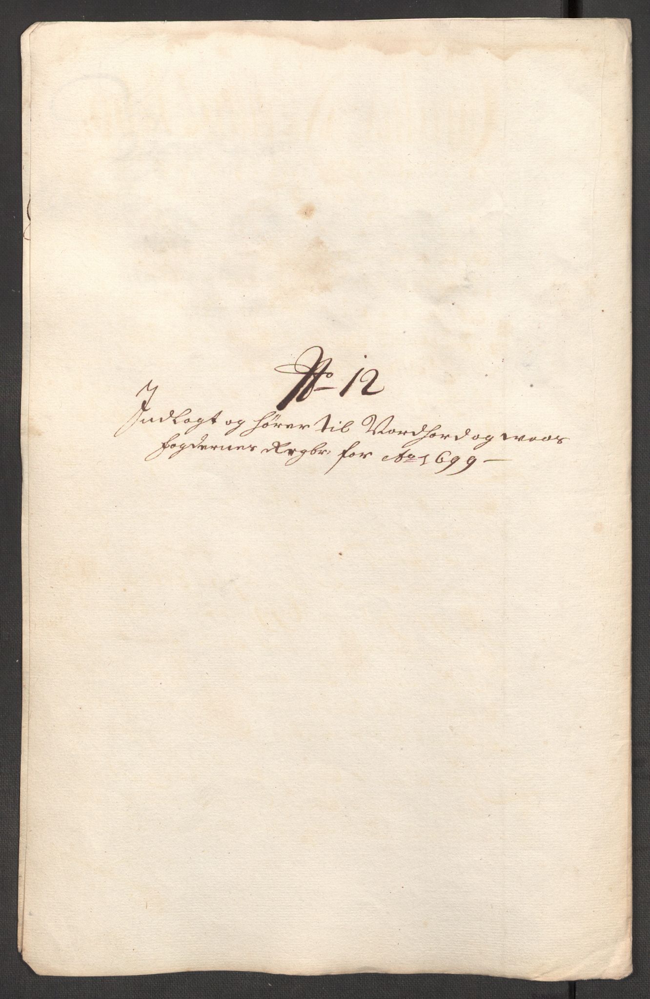 Rentekammeret inntil 1814, Reviderte regnskaper, Fogderegnskap, RA/EA-4092/R51/L3184: Fogderegnskap Nordhordland og Voss, 1698-1699, p. 364