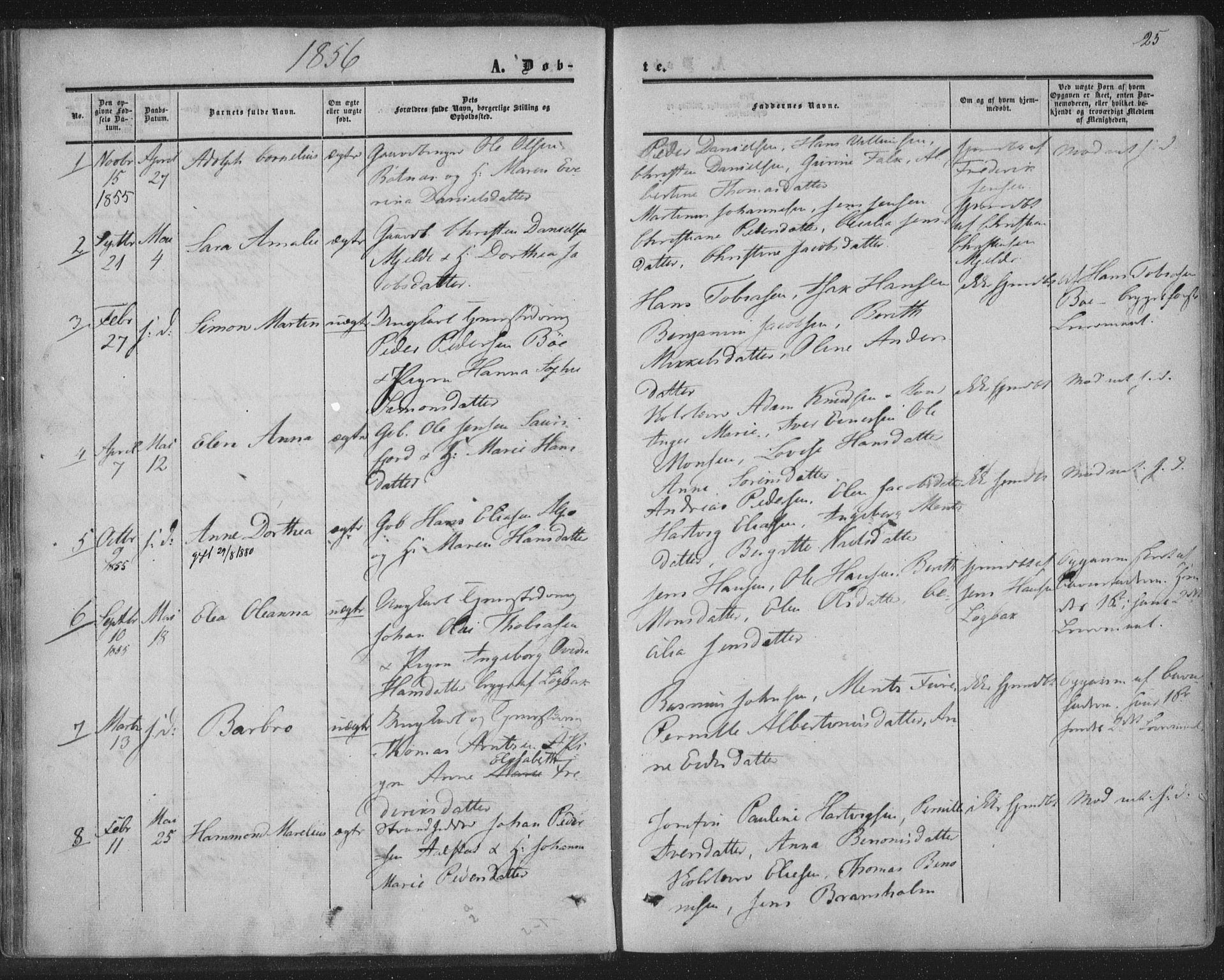 Ministerialprotokoller, klokkerbøker og fødselsregistre - Nordland, SAT/A-1459/855/L0800: Parish register (official) no. 855A08, 1852-1864, p. 25