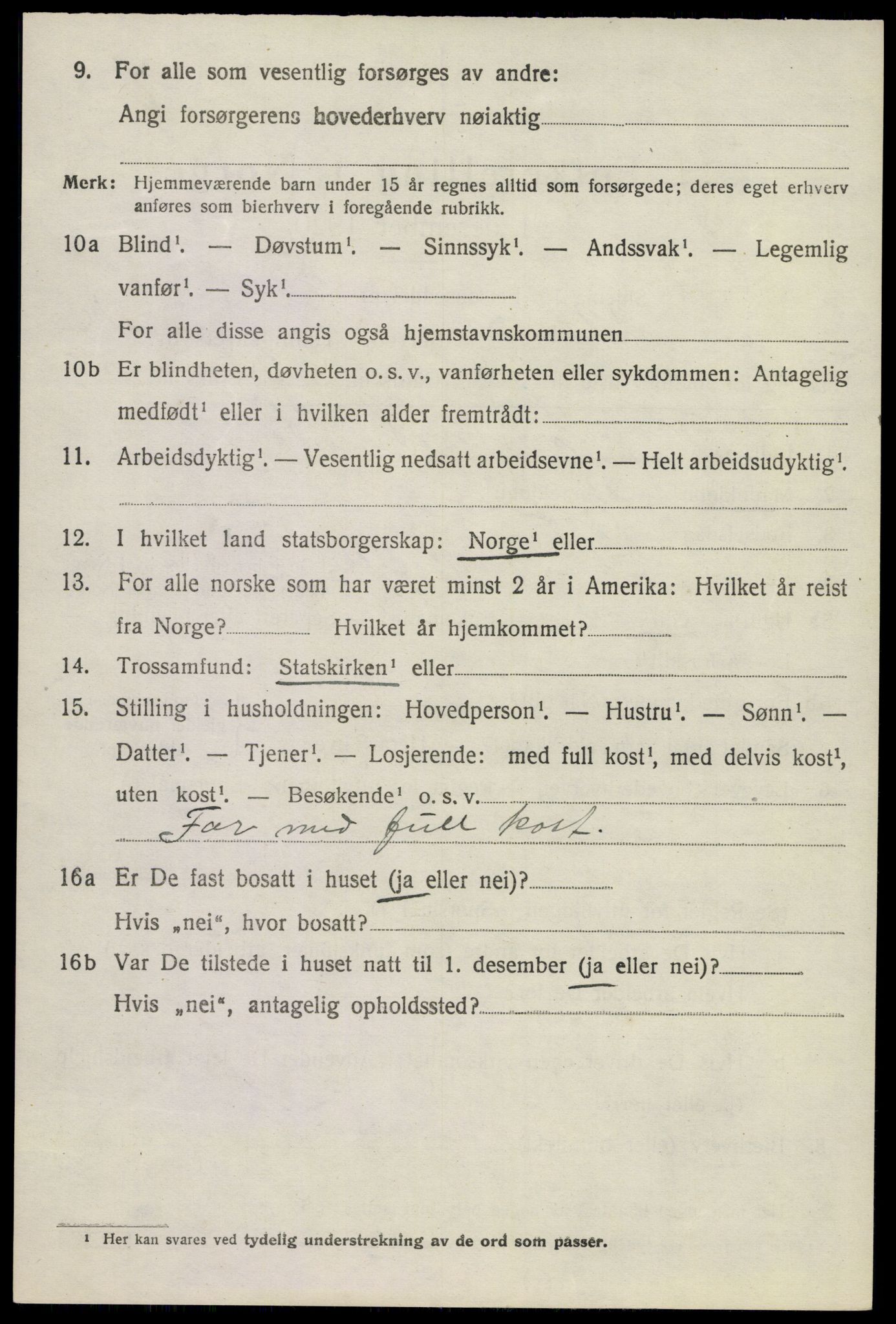 SAKO, 1920 census for Sandeherred, 1920, p. 21125