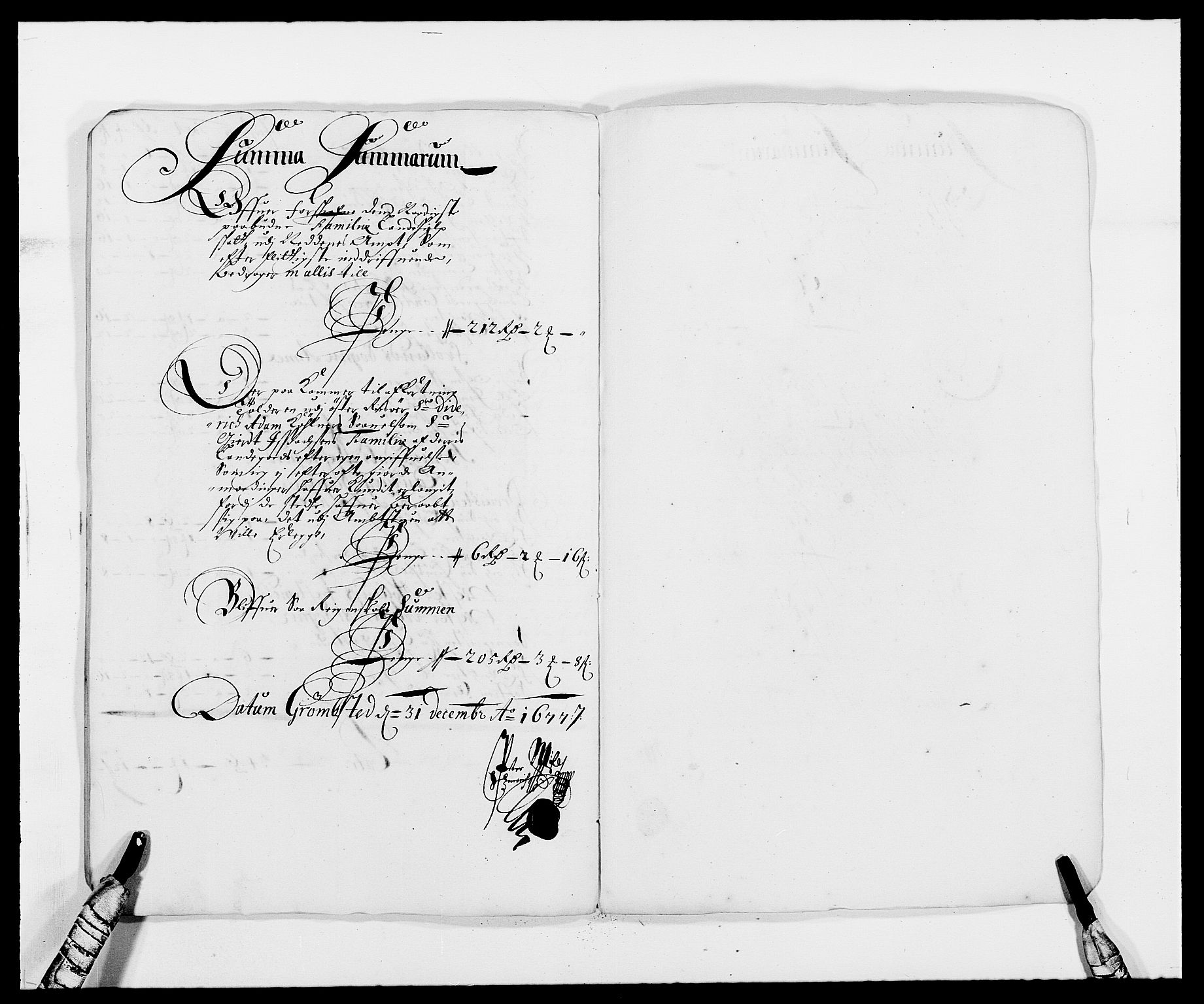 Rentekammeret inntil 1814, Reviderte regnskaper, Fogderegnskap, RA/EA-4092/R39/L2302: Fogderegnskap Nedenes, 1677-1678, p. 153