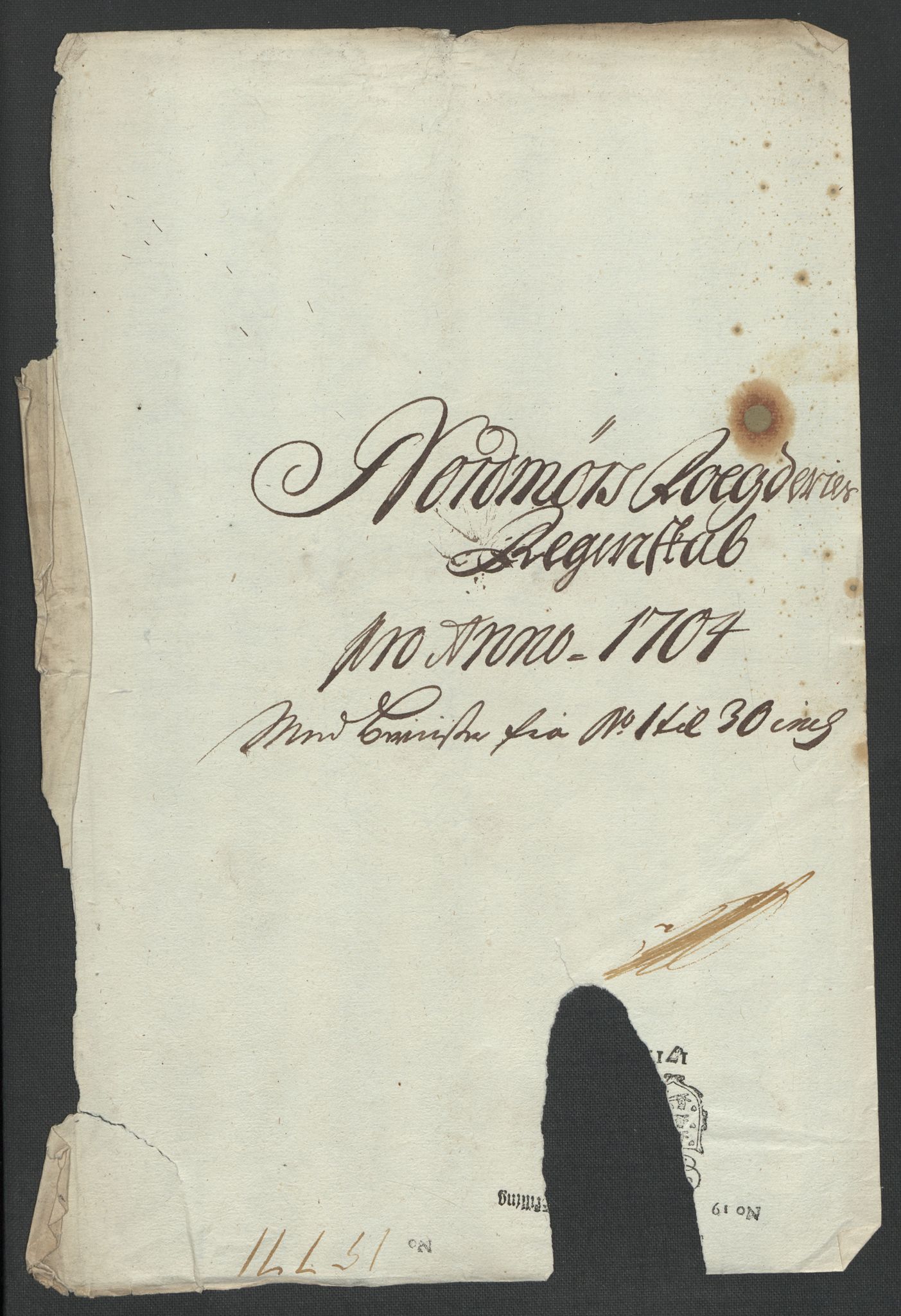 Rentekammeret inntil 1814, Reviderte regnskaper, Fogderegnskap, RA/EA-4092/R56/L3740: Fogderegnskap Nordmøre, 1703-1704, p. 196