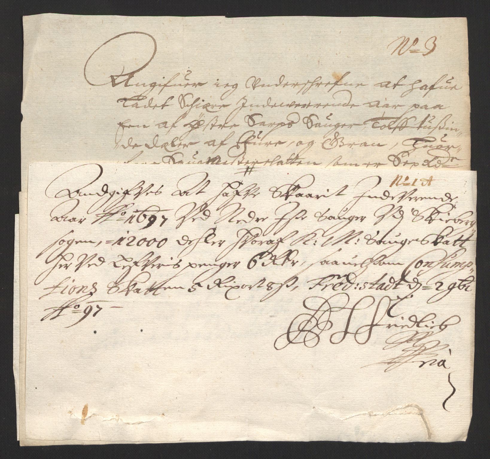 Rentekammeret inntil 1814, Reviderte regnskaper, Fogderegnskap, AV/RA-EA-4092/R01/L0013: Fogderegnskap Idd og Marker, 1696-1698, p. 228