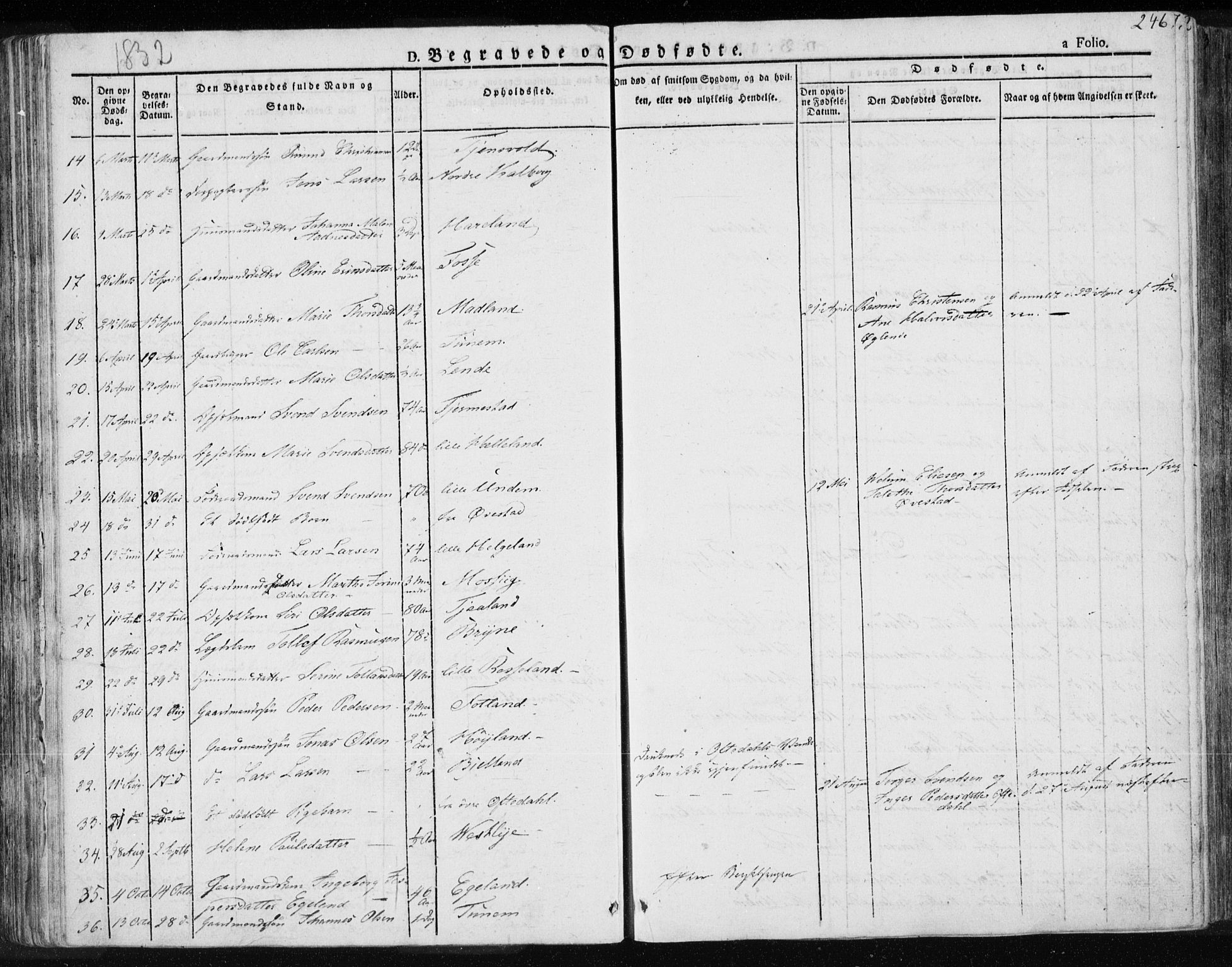 Lye sokneprestkontor, AV/SAST-A-101794/001/30BA/L0004: Parish register (official) no. A 4, 1826-1841, p. 246