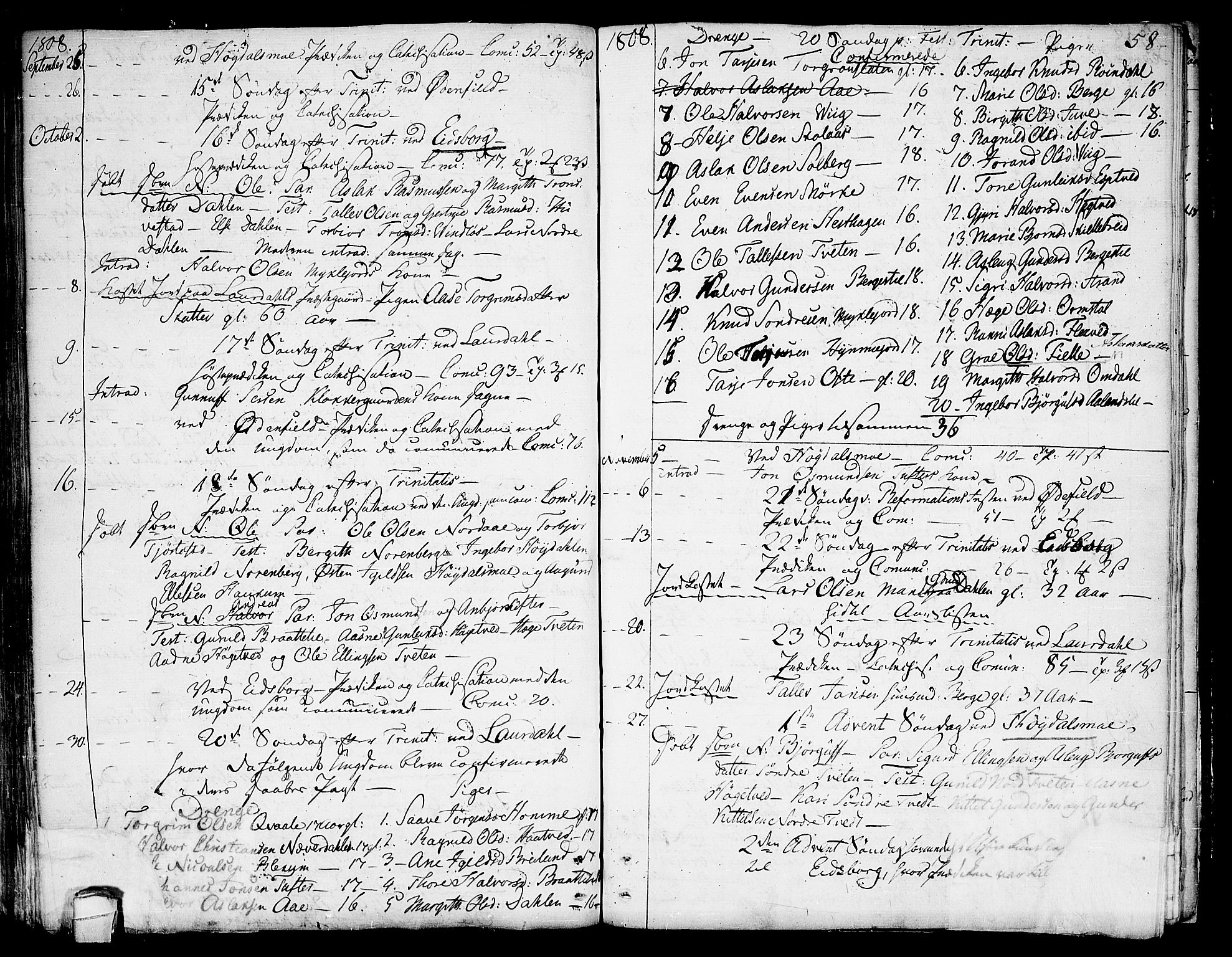 Lårdal kirkebøker, AV/SAKO-A-284/F/Fa/L0004: Parish register (official) no. I 4, 1790-1814, p. 58