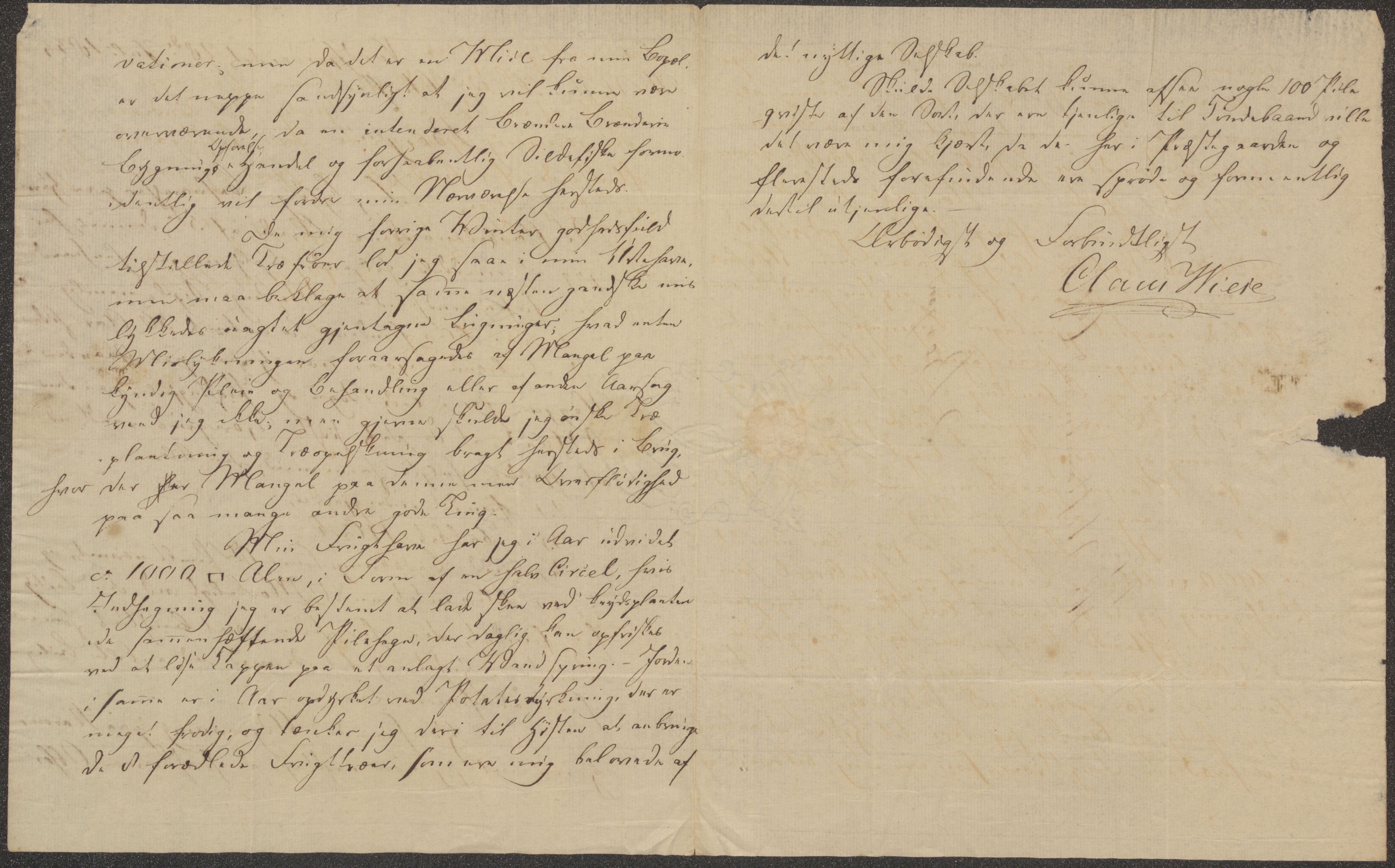 Bergens Museum, UMB/A007/D/Da/L0006/0002: Brevsamling 1833 - 1834 / Brevsamling 1833, 1833
