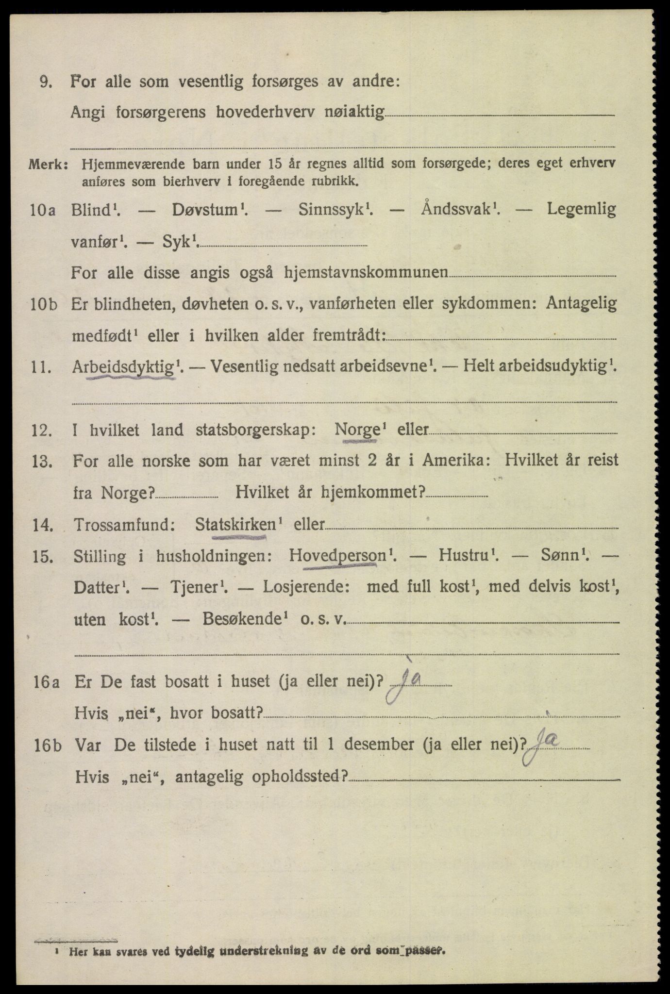 SAH, 1920 census for Elverum, 1920, p. 17267