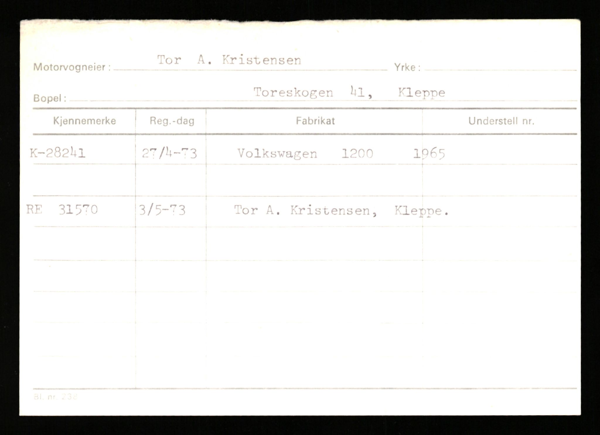 Stavanger trafikkstasjon, AV/SAST-A-101942/0/G/L0005: Registreringsnummer: 23000 - 34245, 1930-1971, p. 1685