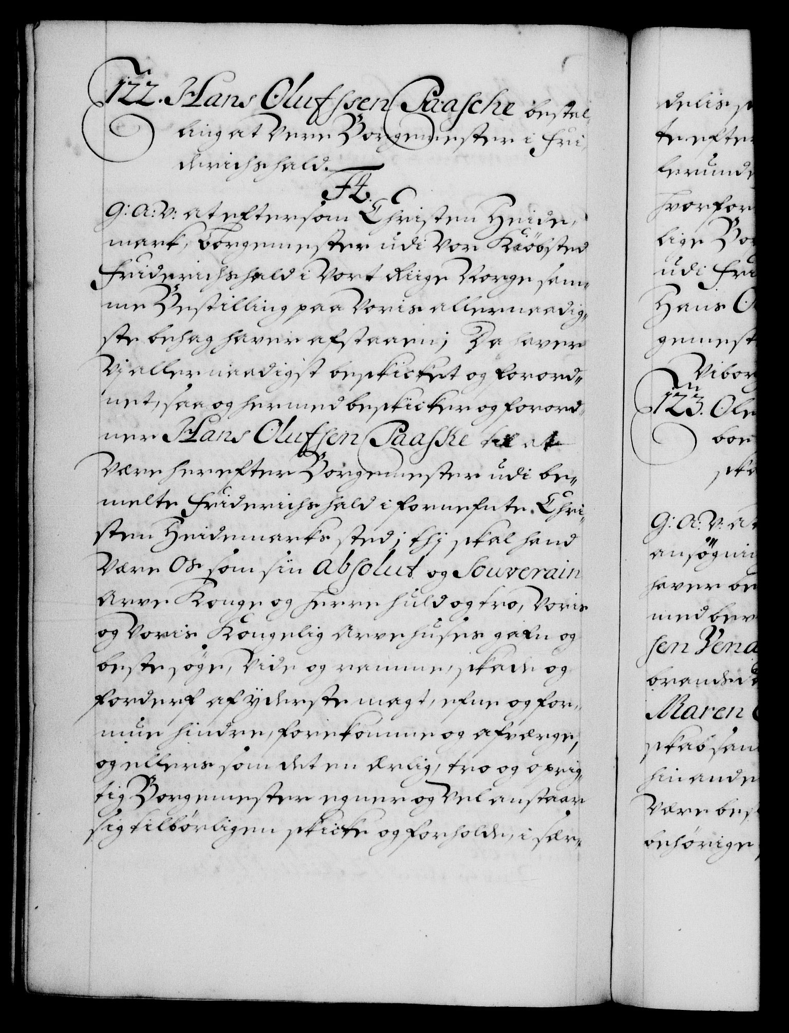 Danske Kanselli 1572-1799, RA/EA-3023/F/Fc/Fca/Fcaa/L0018: Norske registre, 1699-1703, p. 524b