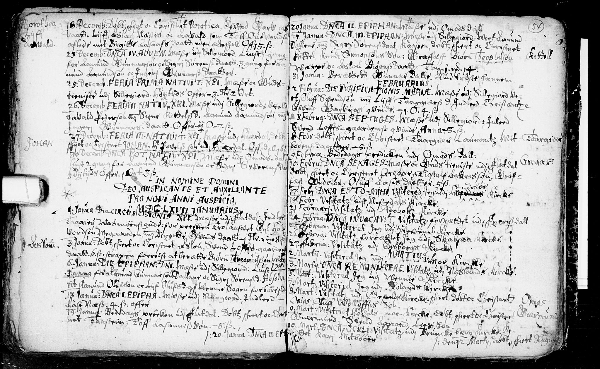 Seljord kirkebøker, SAKO/A-20/F/Fa/L0001: Parish register (official) no. I 1, 1654-1686, p. 54