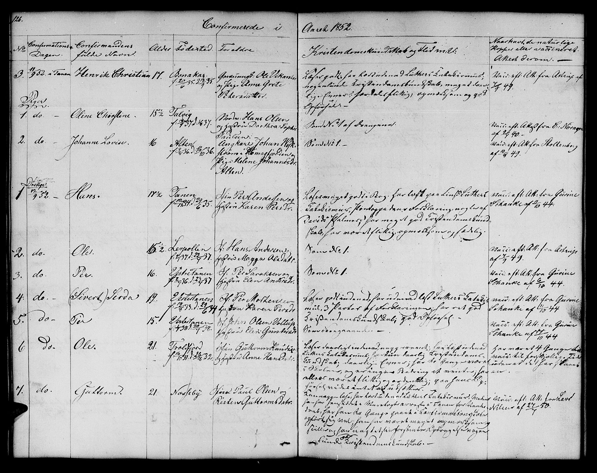 Nesseby sokneprestkontor, AV/SATØ-S-1330/H/Hb/L0005klokker: Parish register (copy) no. 5, 1846-1852, p. 126-127