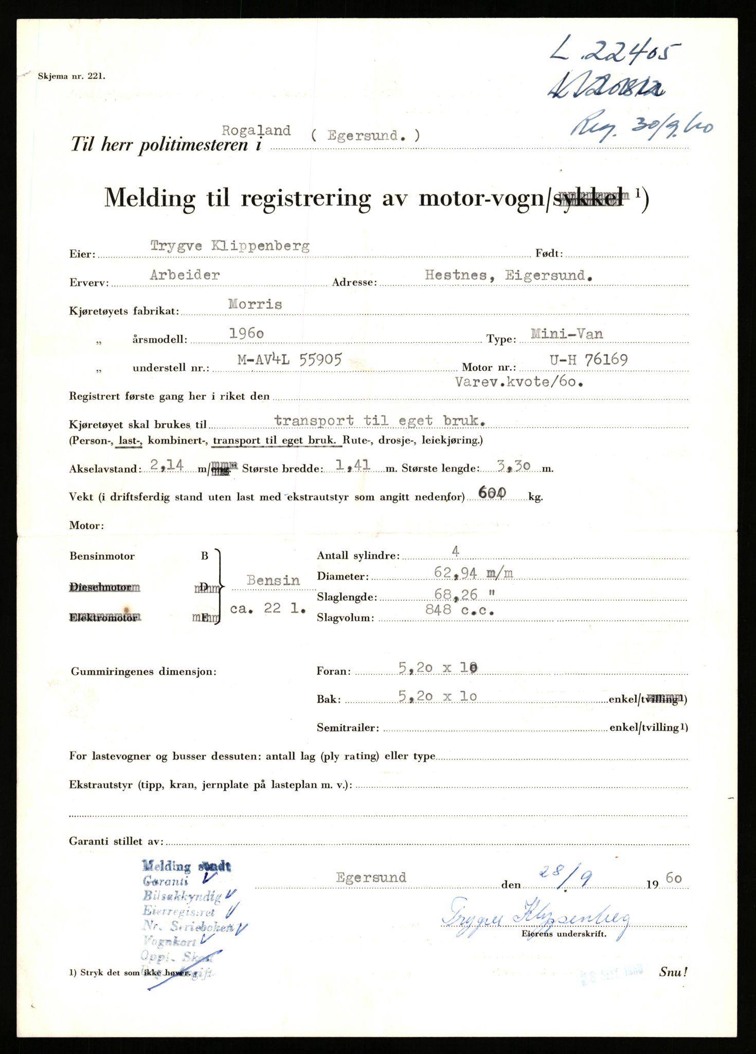 Stavanger trafikkstasjon, AV/SAST-A-101942/0/F/L0039: L-22300 - L-22799, 1930-1971, p. 501