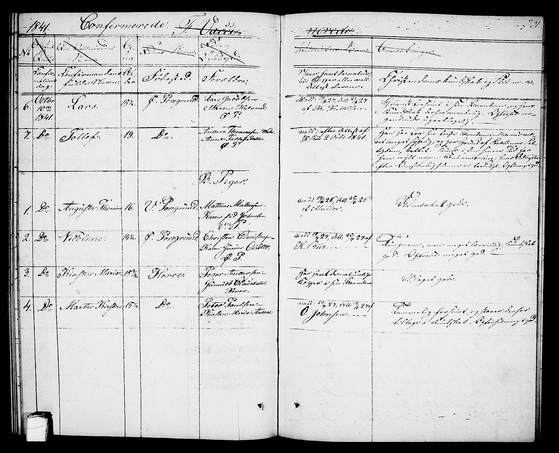 Porsgrunn kirkebøker , SAKO/A-104/G/Gb/L0002: Parish register (copy) no. II 2, 1828-1841, p. 231