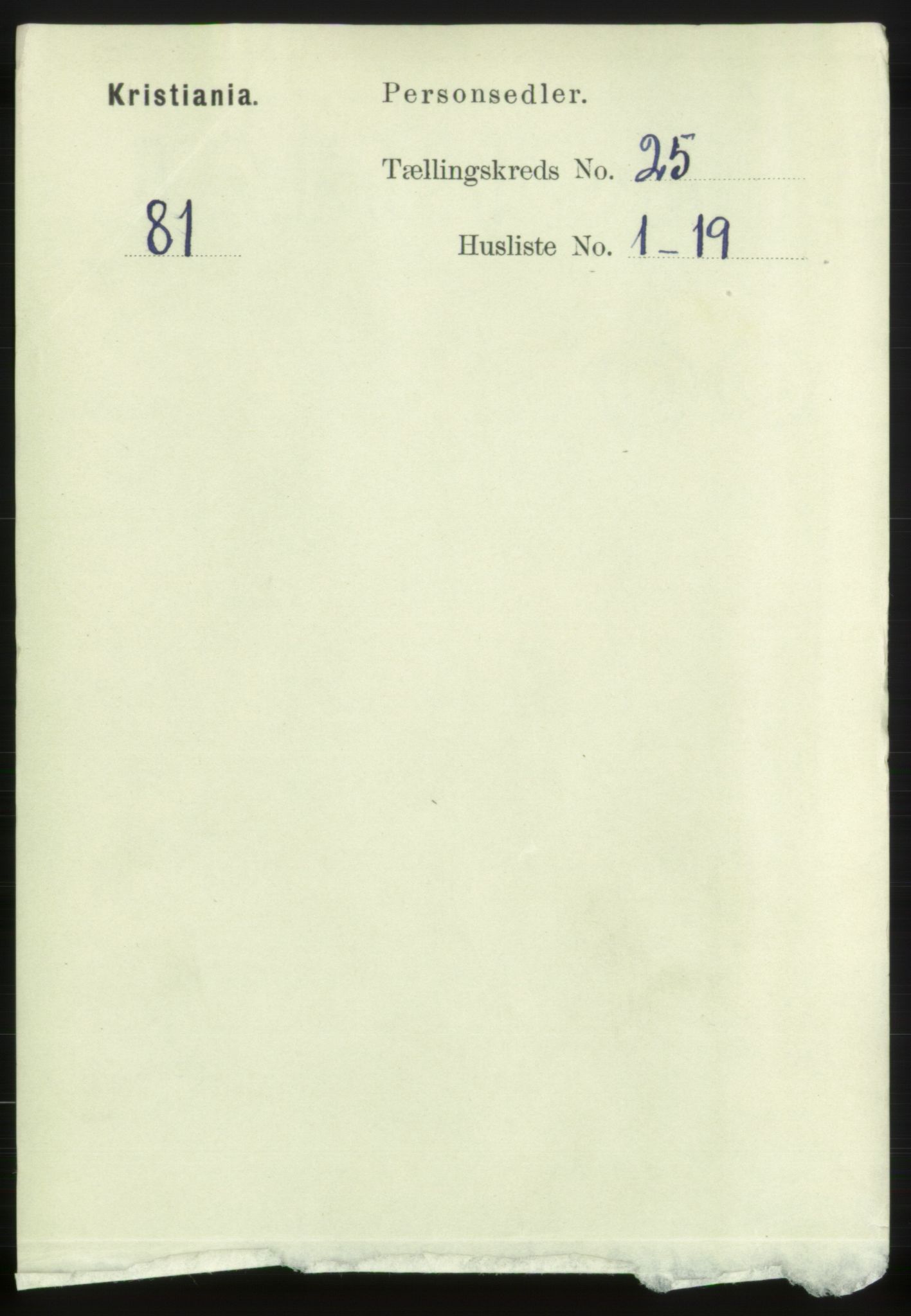 RA, 1891 census for 0301 Kristiania, 1891, p. 12364