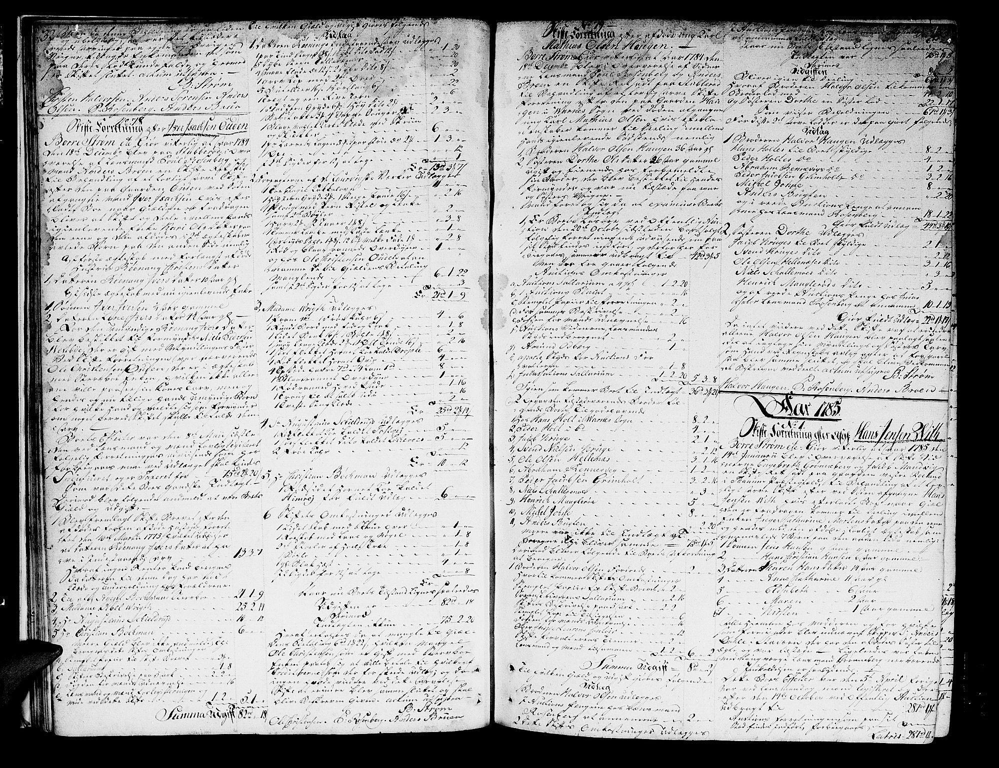 Larvik sorenskriveri, AV/SAKO-A-83/H/Hd/Hda/L0013a: Skifteprotokoll, 1784-1793, p. 32-33