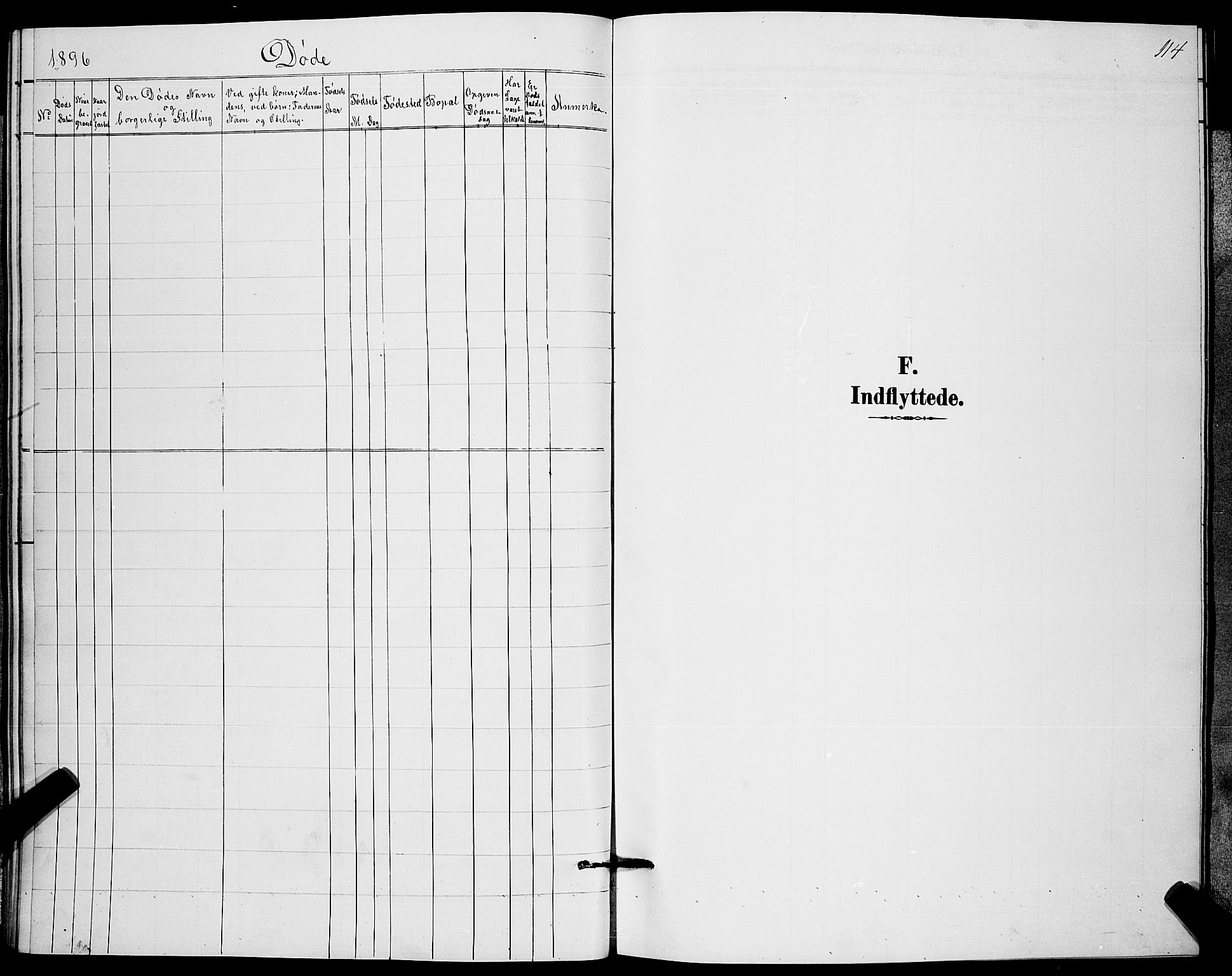 Strømm kirkebøker, SAKO/A-322/G/Ga/L0003: Parish register (copy) no. I 3, 1889-1896, p. 114