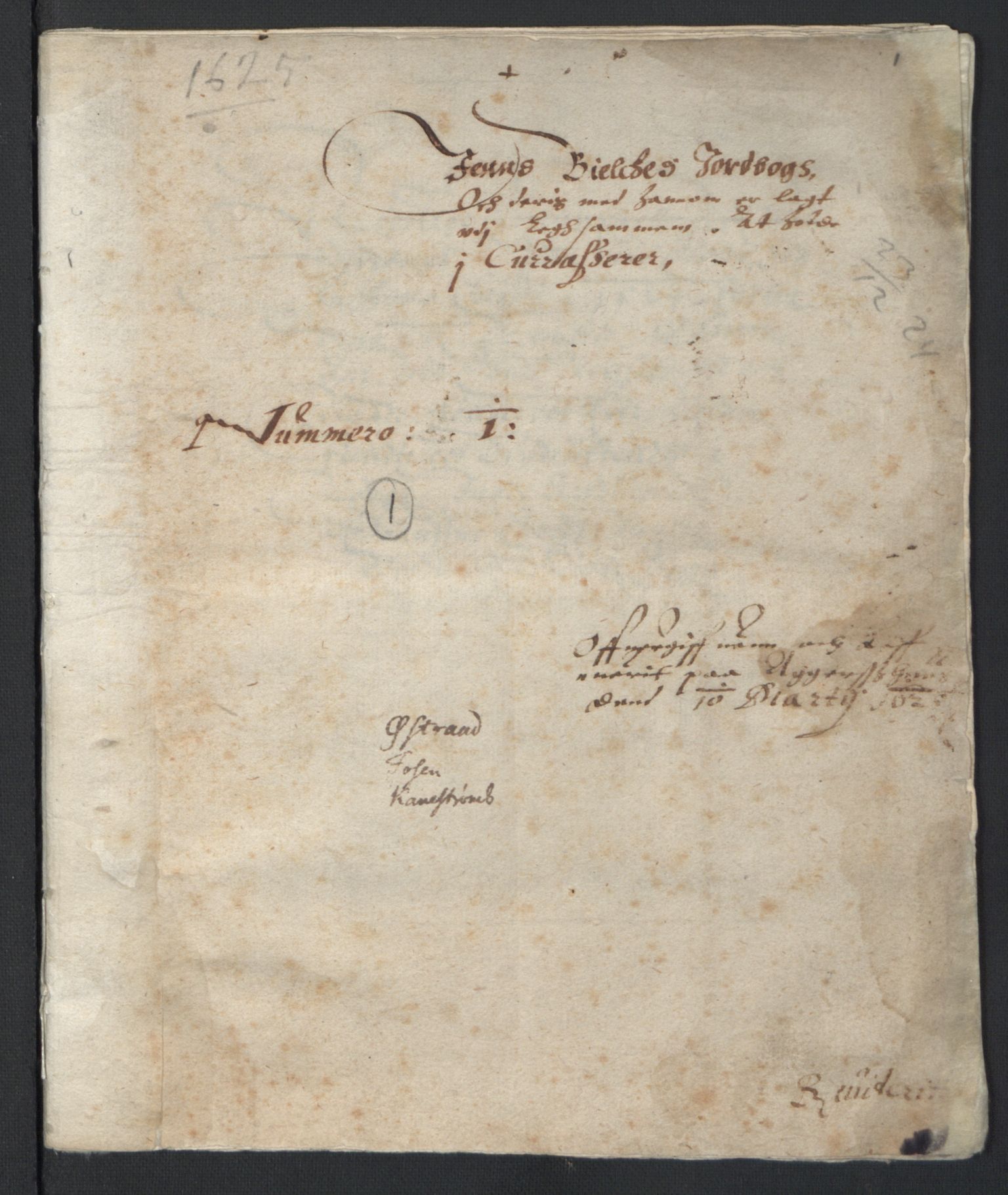 Stattholderembetet 1572-1771, AV/RA-EA-2870/Ek/L0007/0001: Jordebøker til utlikning av rosstjeneste 1624-1626: / Adelsjordebøker, 1624-1625, p. 4