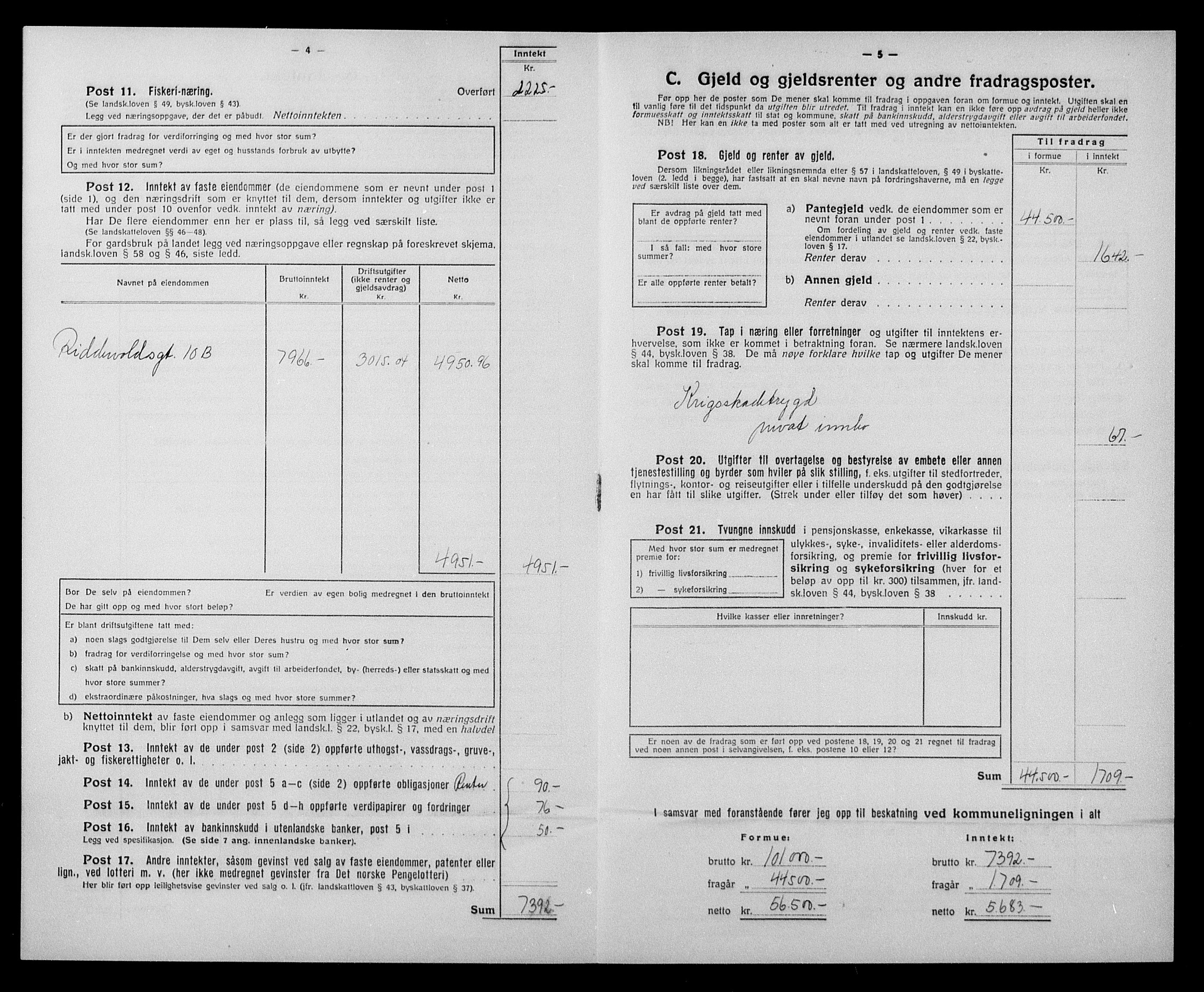 Justisdepartementet, Tilbakeføringskontoret for inndratte formuer, AV/RA-S-1564/H/Hc/Hcc/L0984: --, 1945-1947, p. 301
