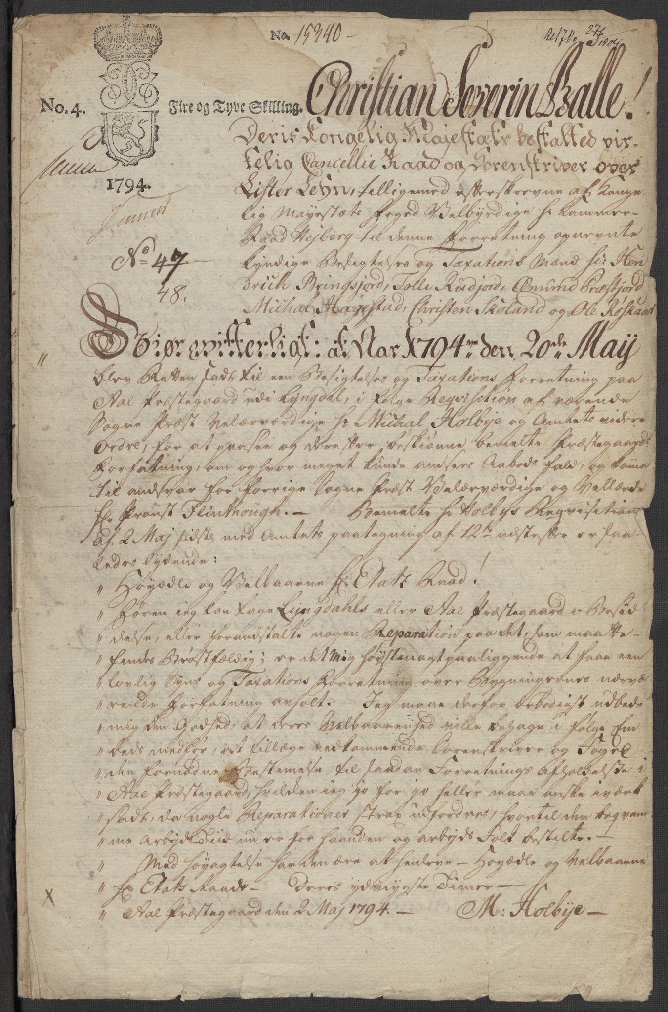 Riksarkivets diplomsamling, RA/EA-5965/F15/L0033: Prestearkiv Vest-Agder, 1748-1837, p. 339