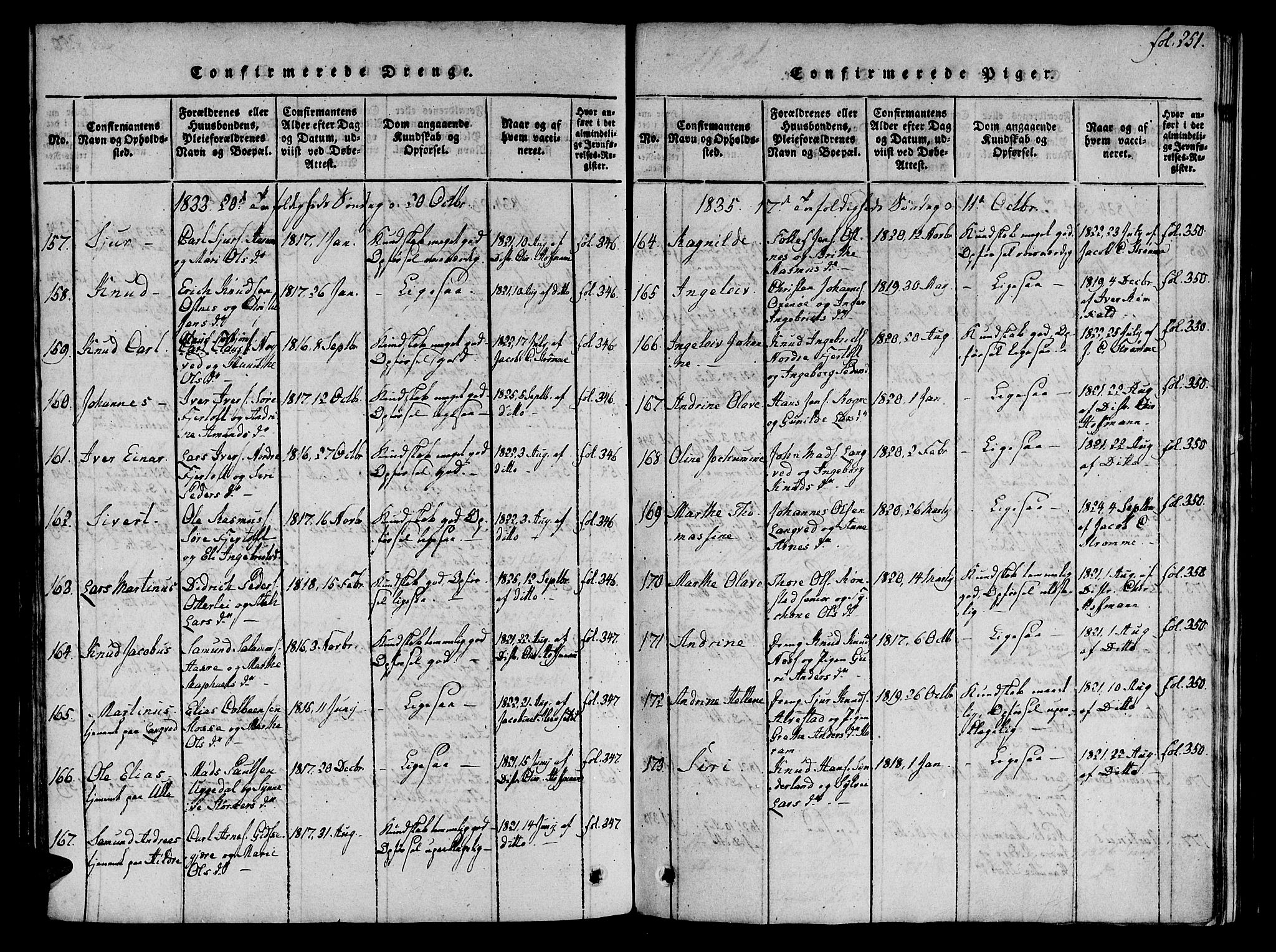Ministerialprotokoller, klokkerbøker og fødselsregistre - Møre og Romsdal, SAT/A-1454/536/L0495: Parish register (official) no. 536A04, 1818-1847, p. 251