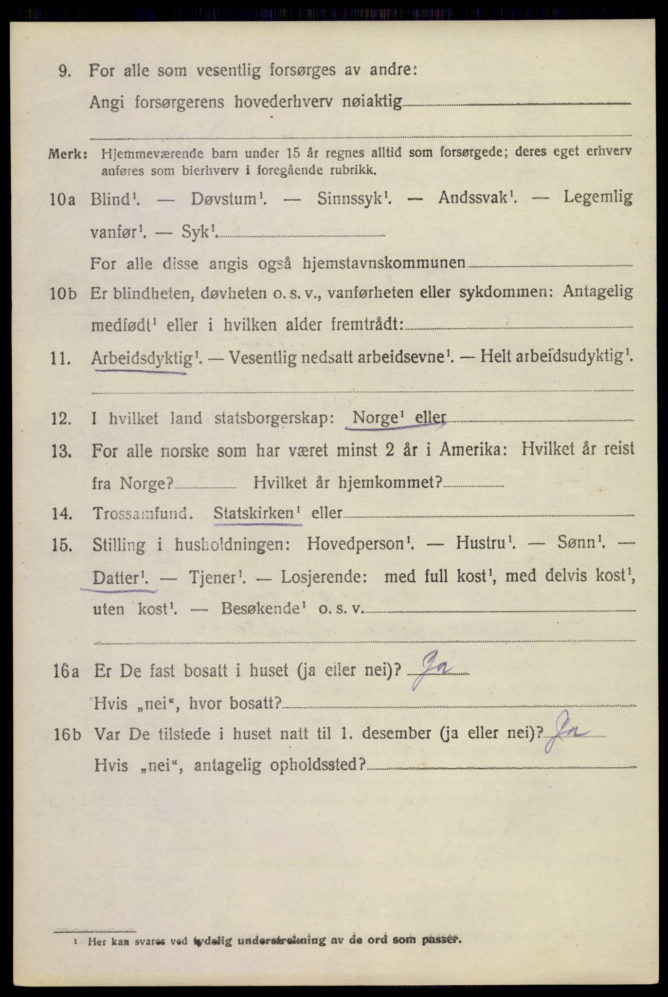 SAKO, 1920 census for Strømm, 1920, p. 1172