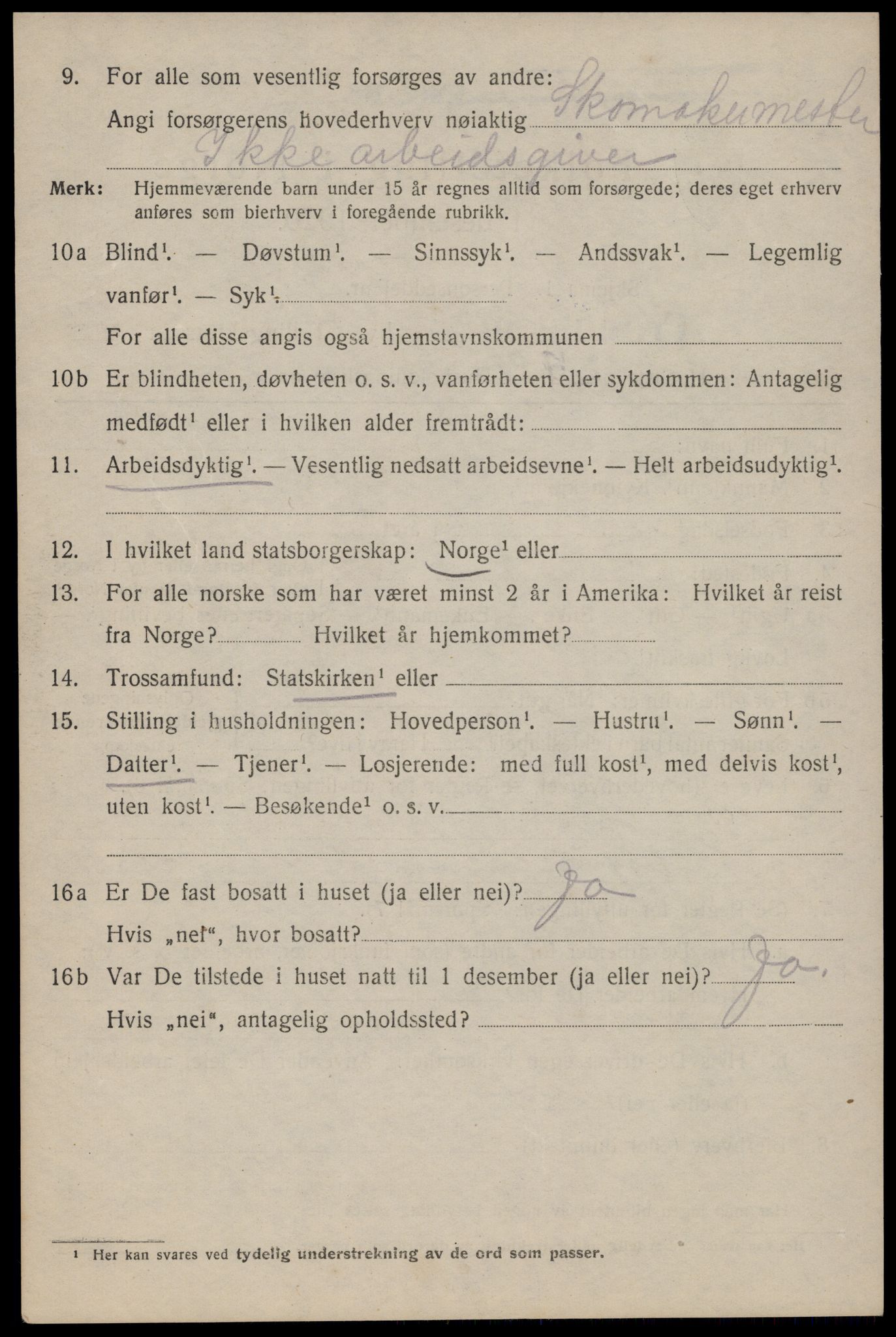 SAT, 1920 census for Trondheim, 1920, p. 107683