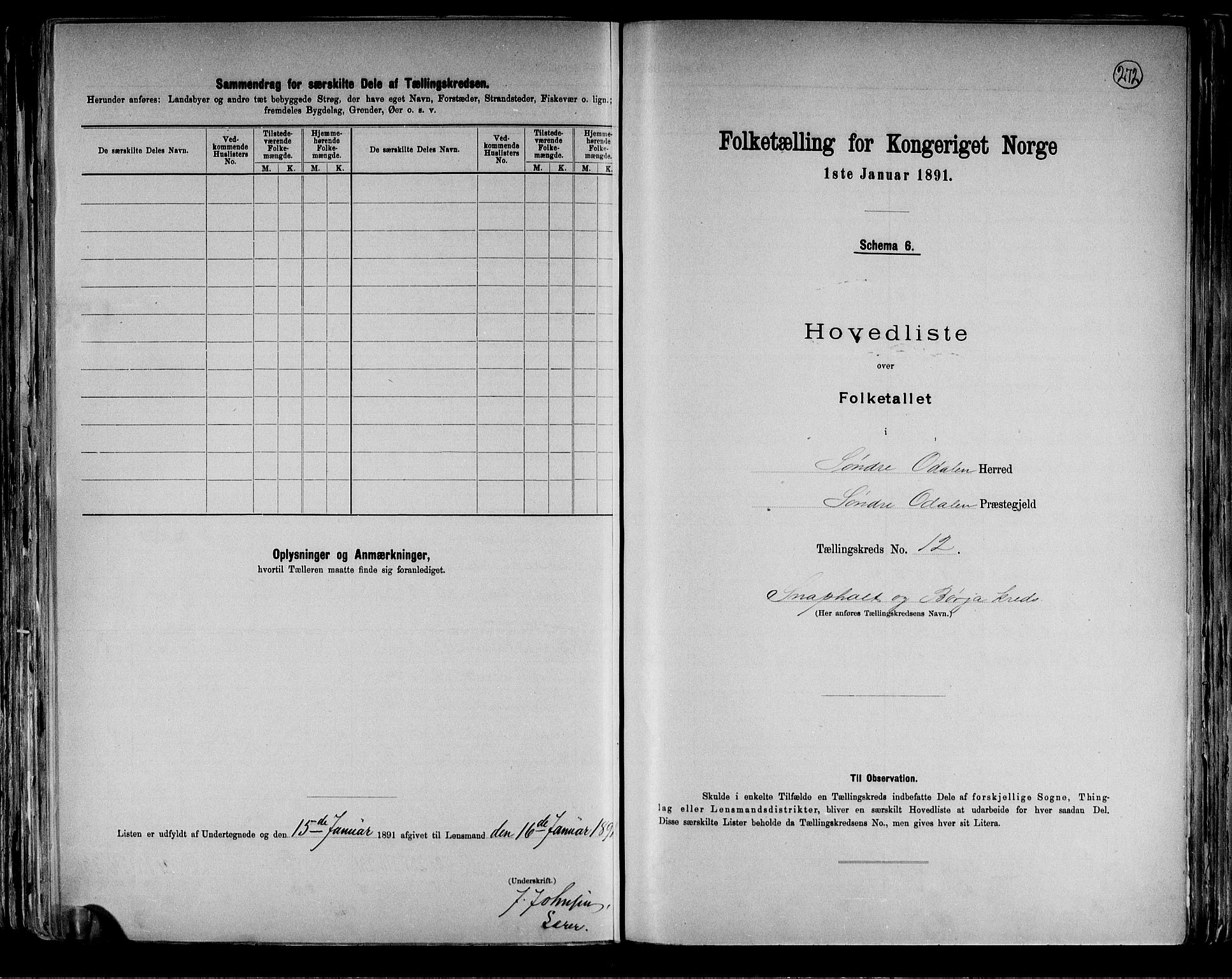 RA, 1891 census for 0419 Sør-Odal, 1891, p. 35