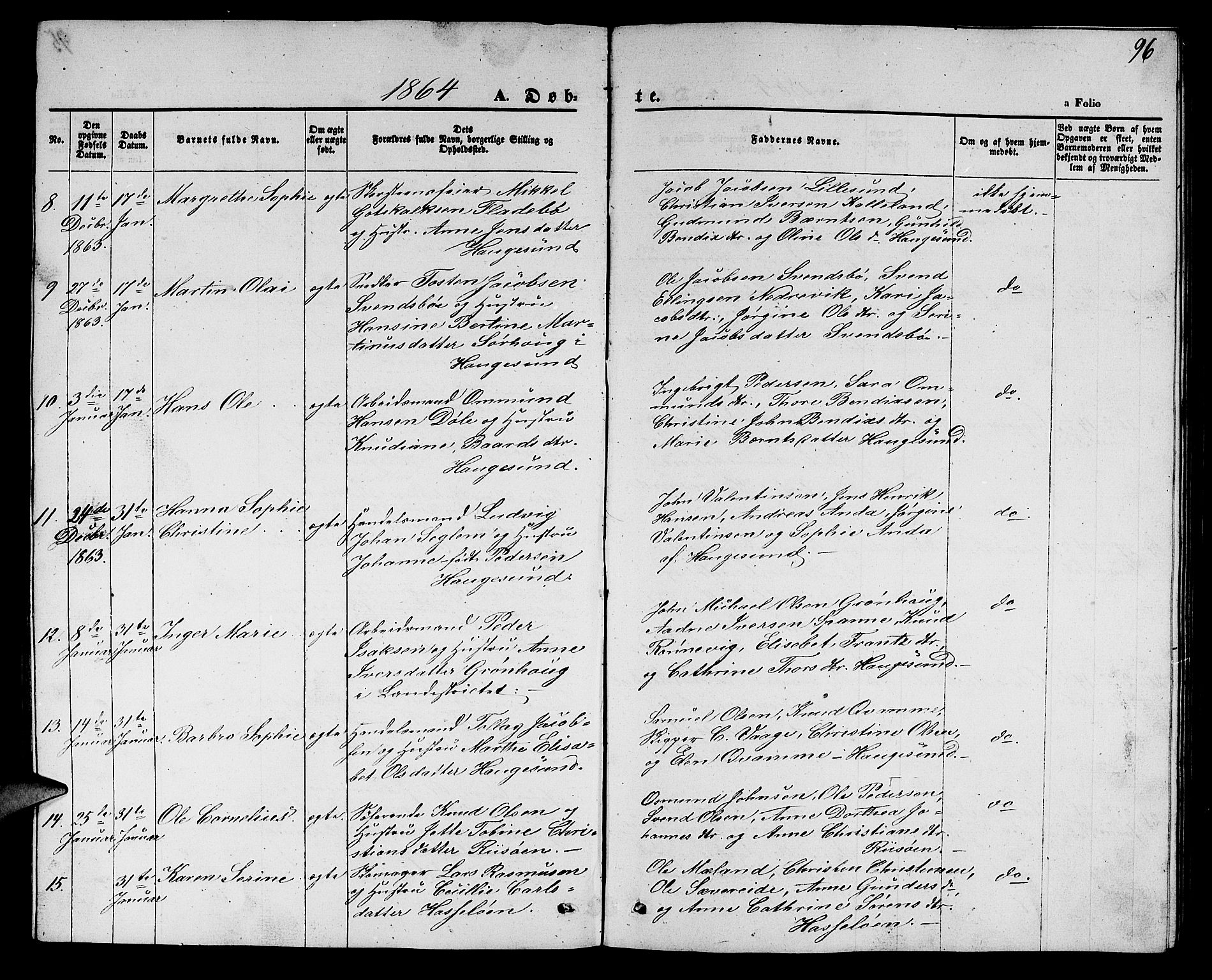 Torvastad sokneprestkontor, AV/SAST-A -101857/H/Ha/Hab/L0006: Parish register (copy) no. B 6, 1858-1867, p. 96