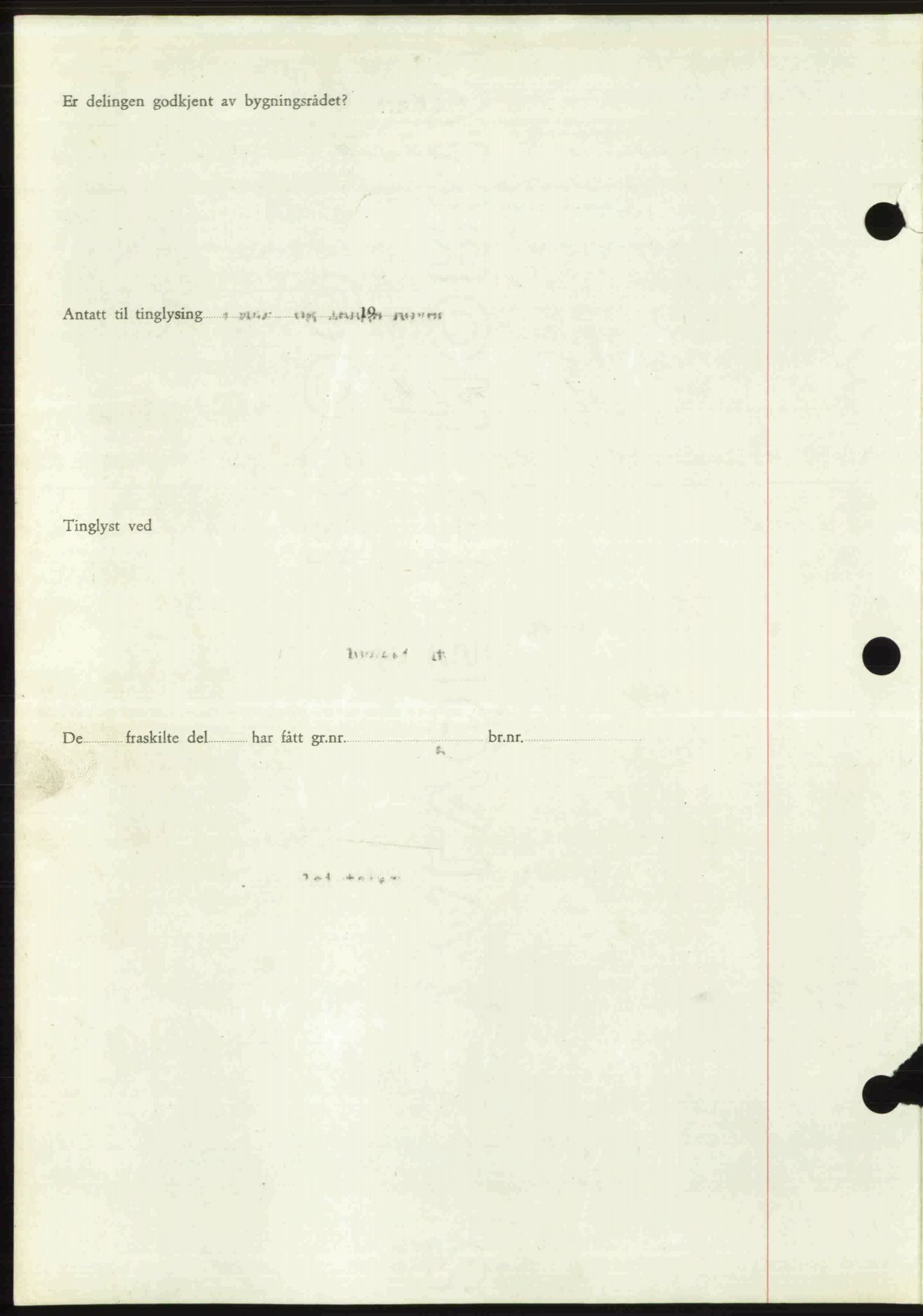 Toten tingrett, SAH/TING-006/H/Hb/Hbc/L0020: Mortgage book no. Hbc-20, 1948-1948, Diary no: : 3500/1948
