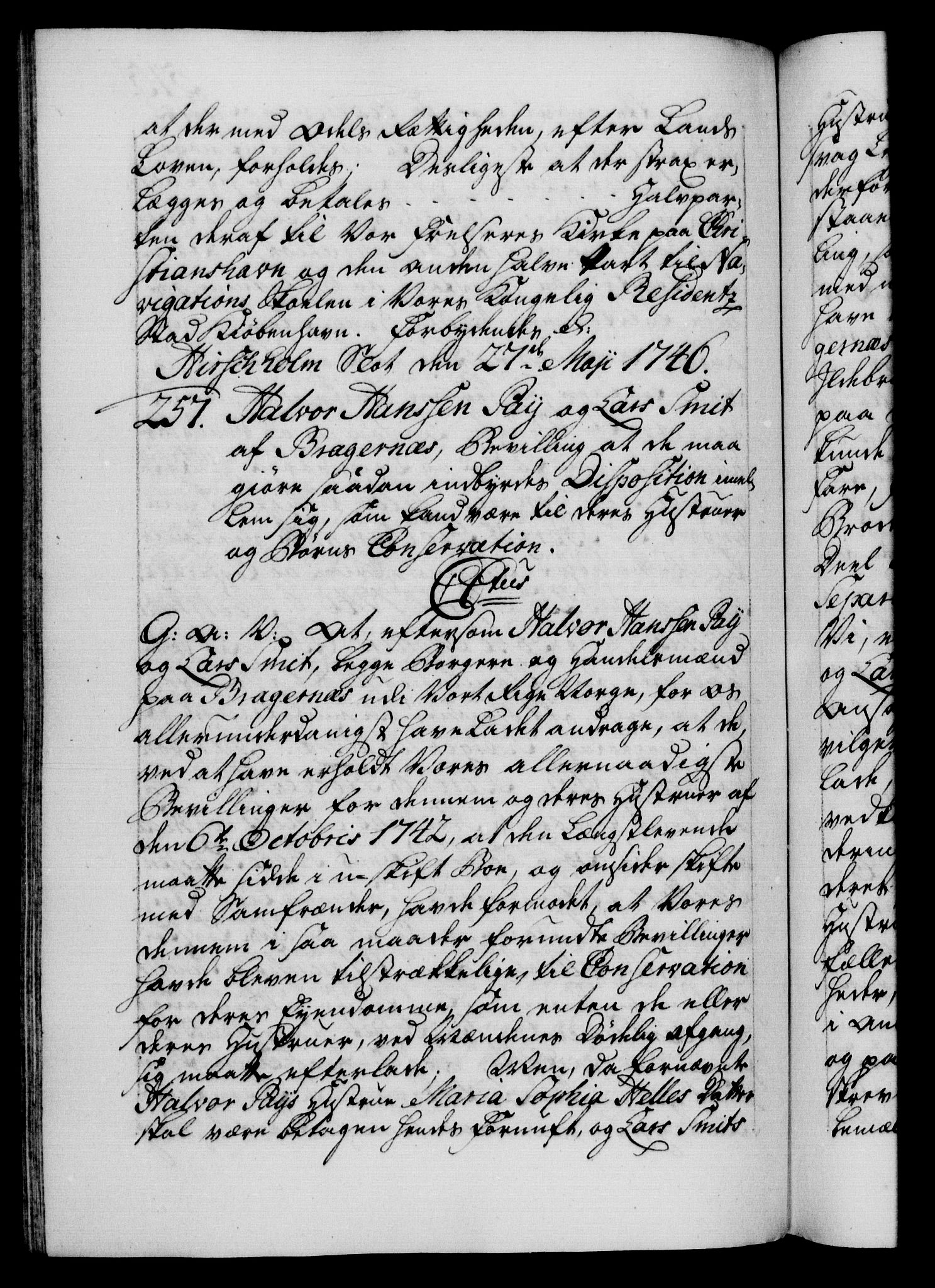 Danske Kanselli 1572-1799, RA/EA-3023/F/Fc/Fca/Fcaa/L0034: Norske registre, 1745-1746, p. 515b