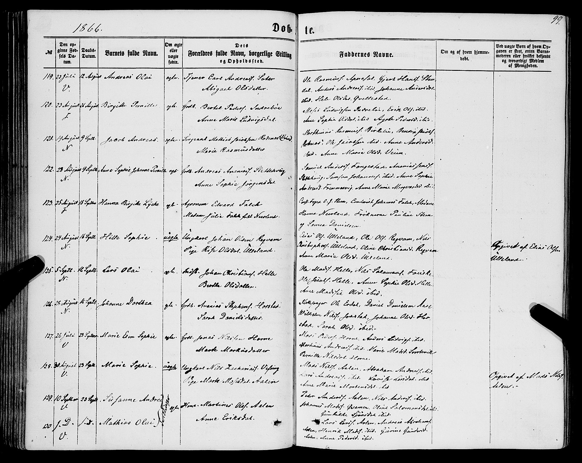 Førde sokneprestembete, SAB/A-79901/H/Haa/Haaa/L0009: Parish register (official) no. A 9, 1861-1877, p. 99