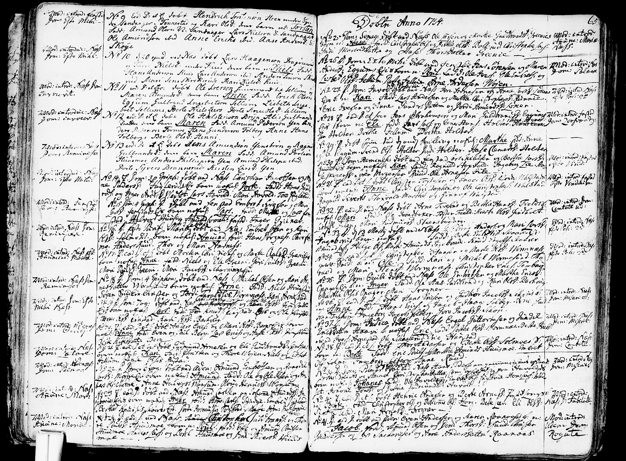 Nes prestekontor Kirkebøker, SAO/A-10410/F/Fa/L0003: Parish register (official) no. I 3, 1734-1781, p. 65