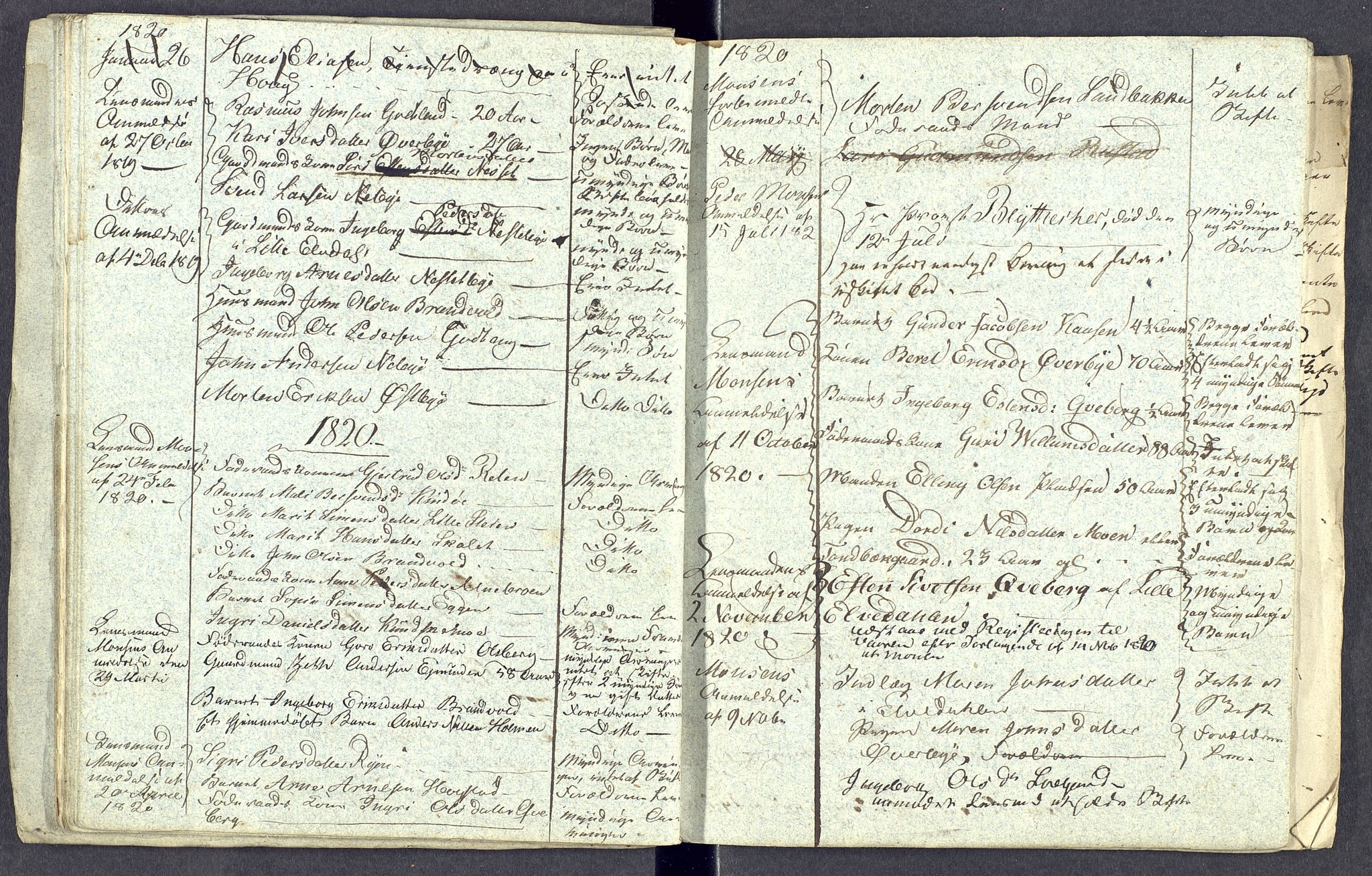 Østerdalen sorenskriveri, AV/SAH-TING-032/J/Jd/L0001: Dødsfallsjournal, 1816-1822